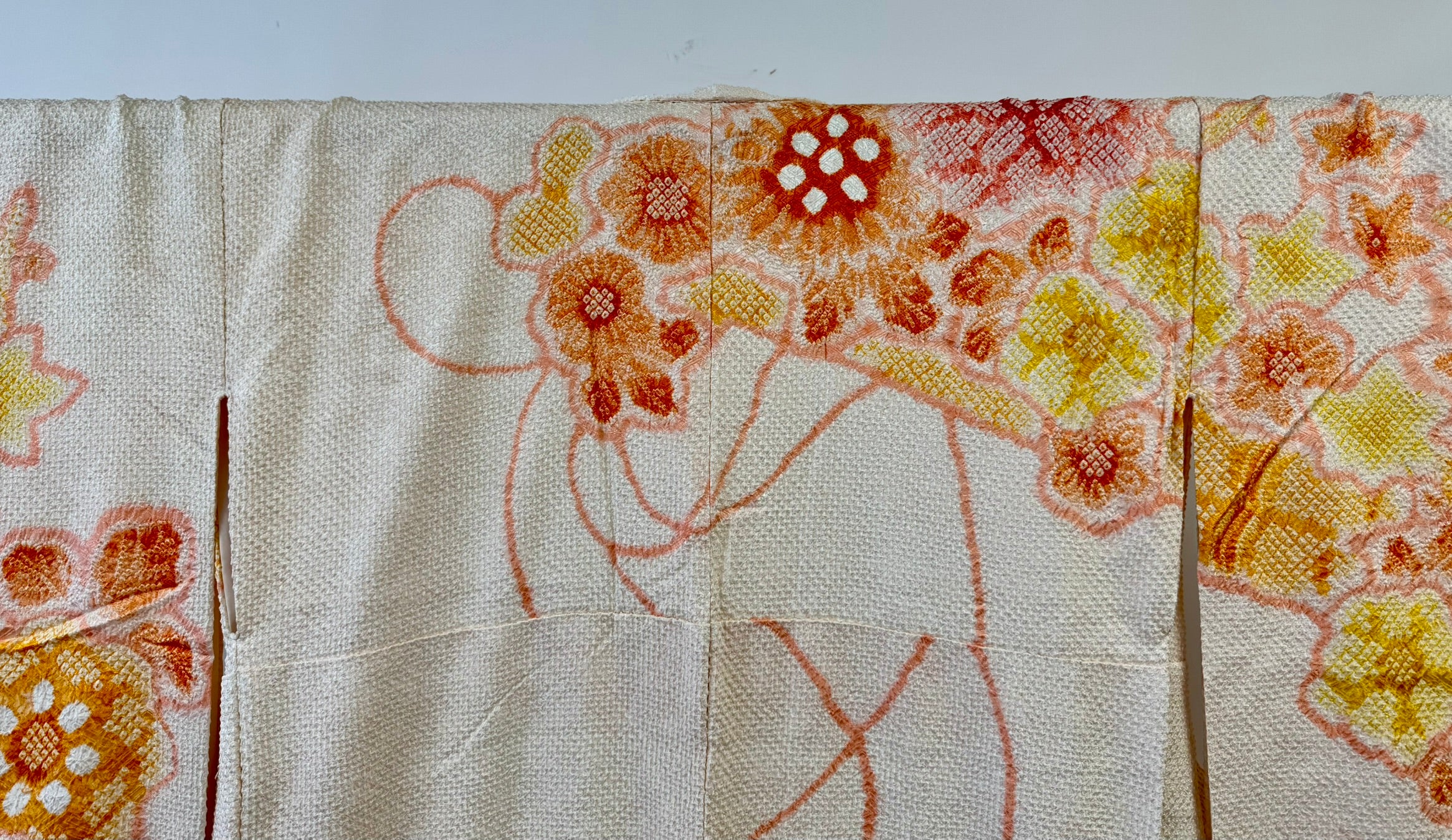 KJ049 Women's Furisode Used Japanese Clothes