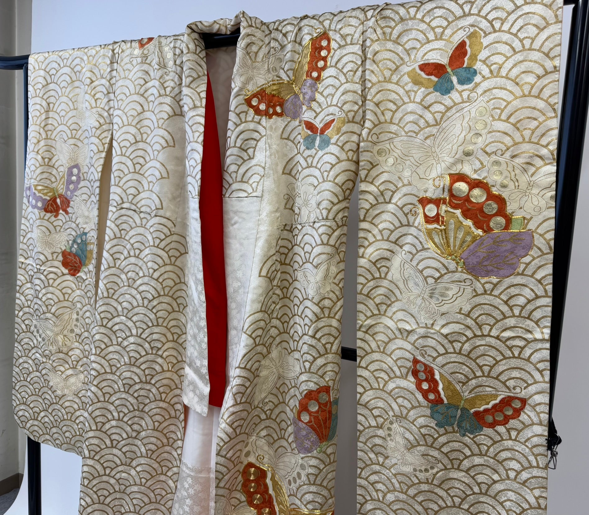 KJ051 Women's Furisode Used Japanese Clothes