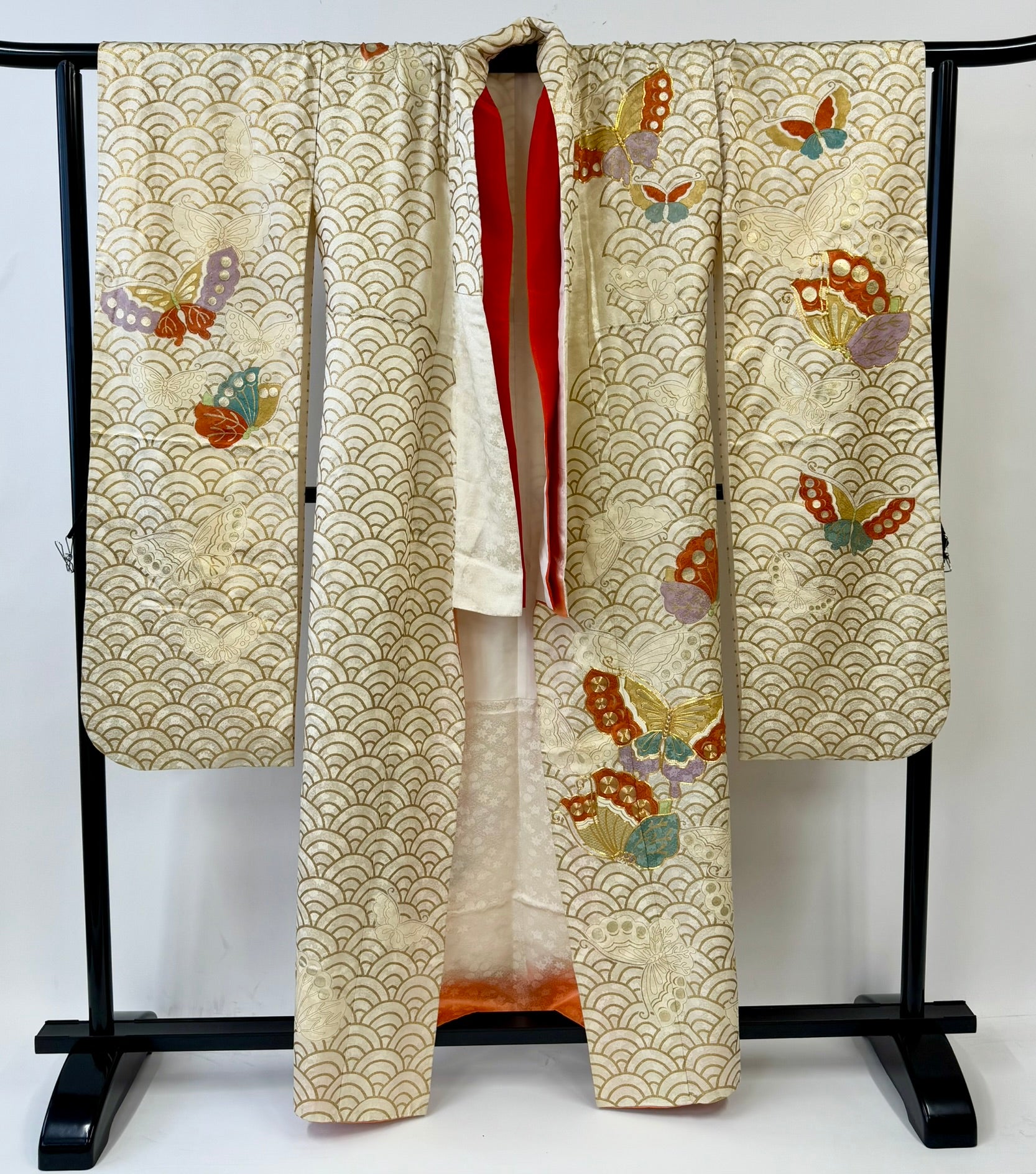 KJ051 Women's Furisode Used Japanese Clothes