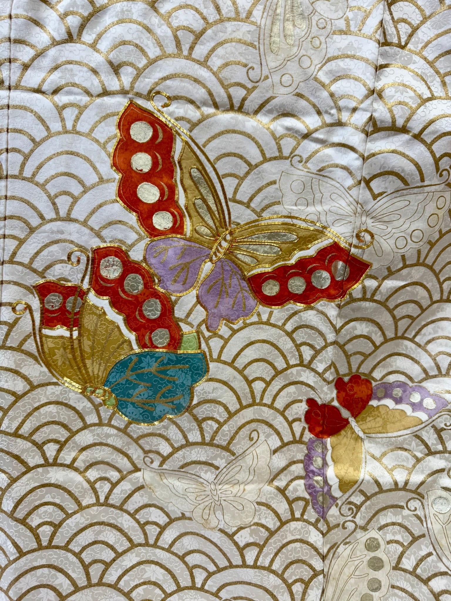 KJ051 Women's Furisode Used Japanese Clothes