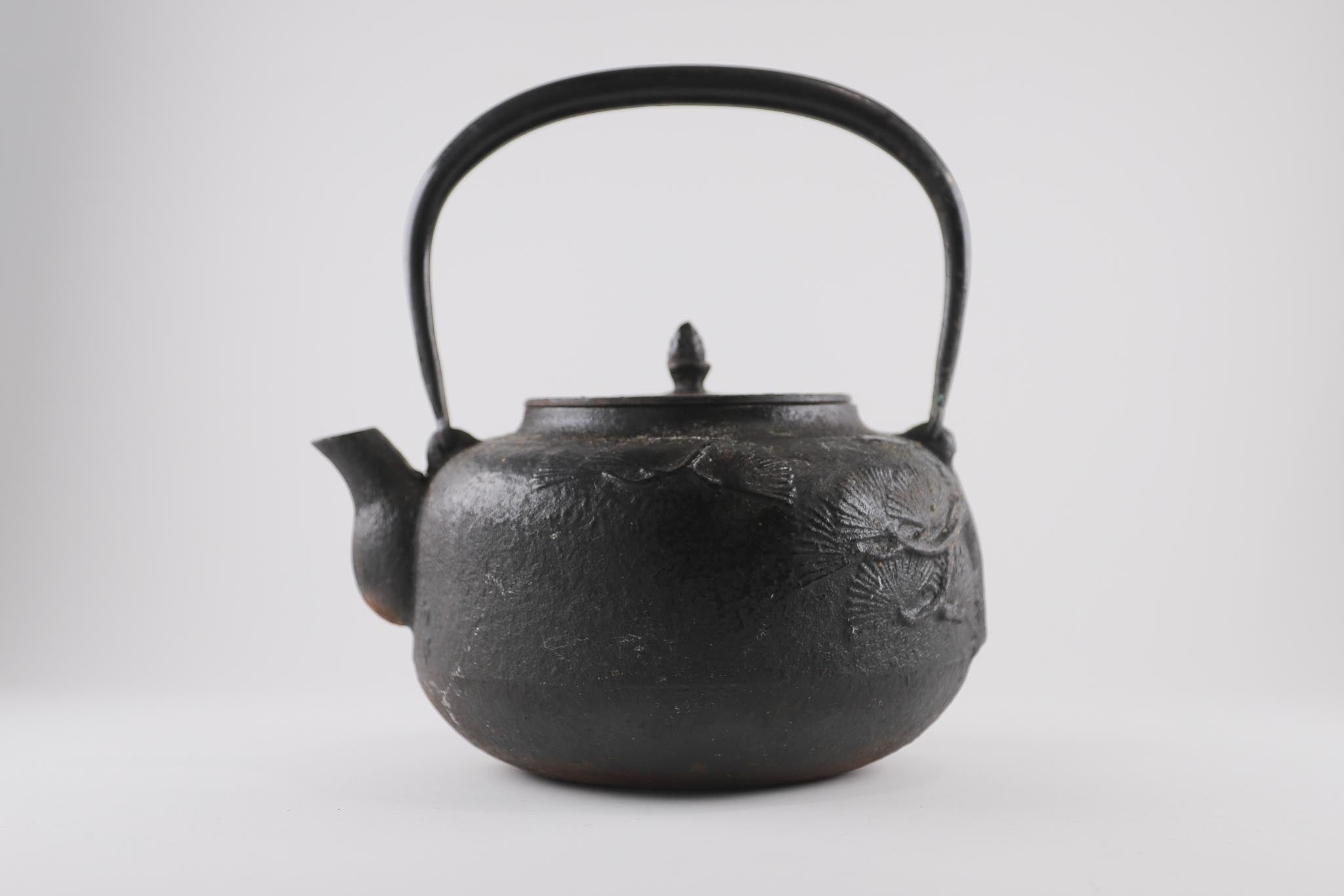 南部鉄器 急須 伝統工芸品 南部鉄瓶 やかん 湯沸かし 茶道具 中古◆tkn327