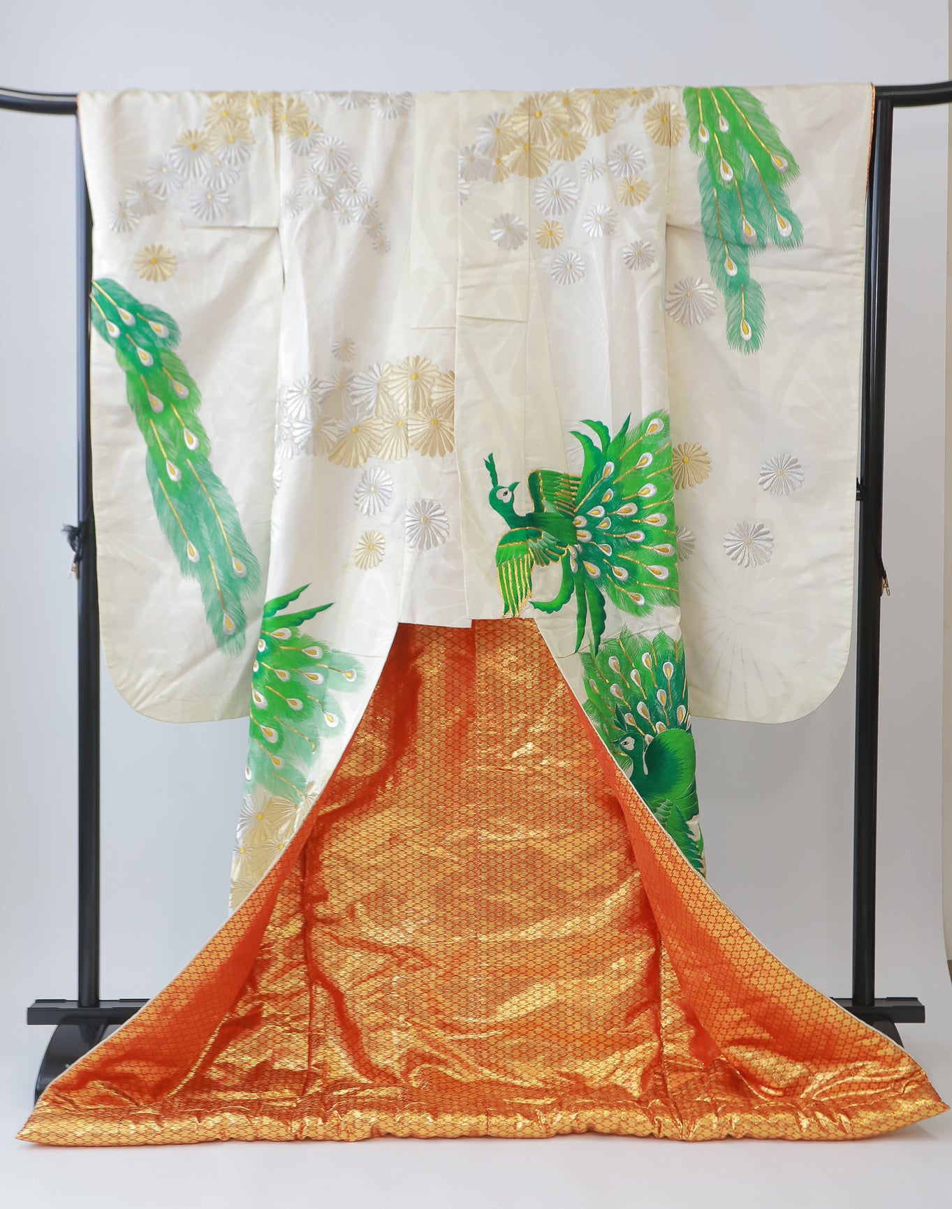 打掛 花嫁衣装 豪華 逸品 金 刺繍 婚礼 結婚式 ウエディング 古着◆twu354