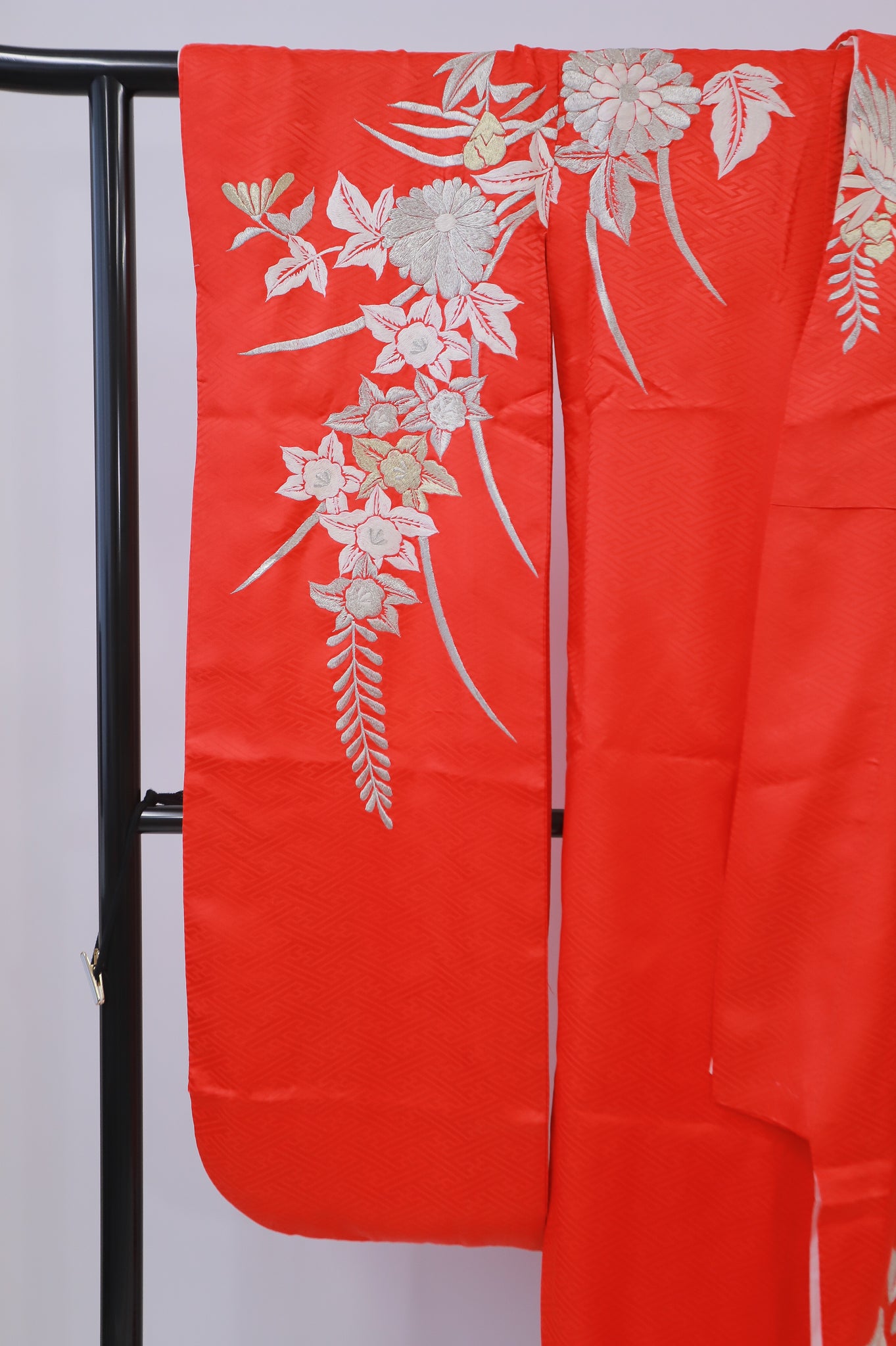 引き振袖 金銀箔 花嫁衣装 結婚式 豪華 婚礼 ウエディング 古着◆twff355