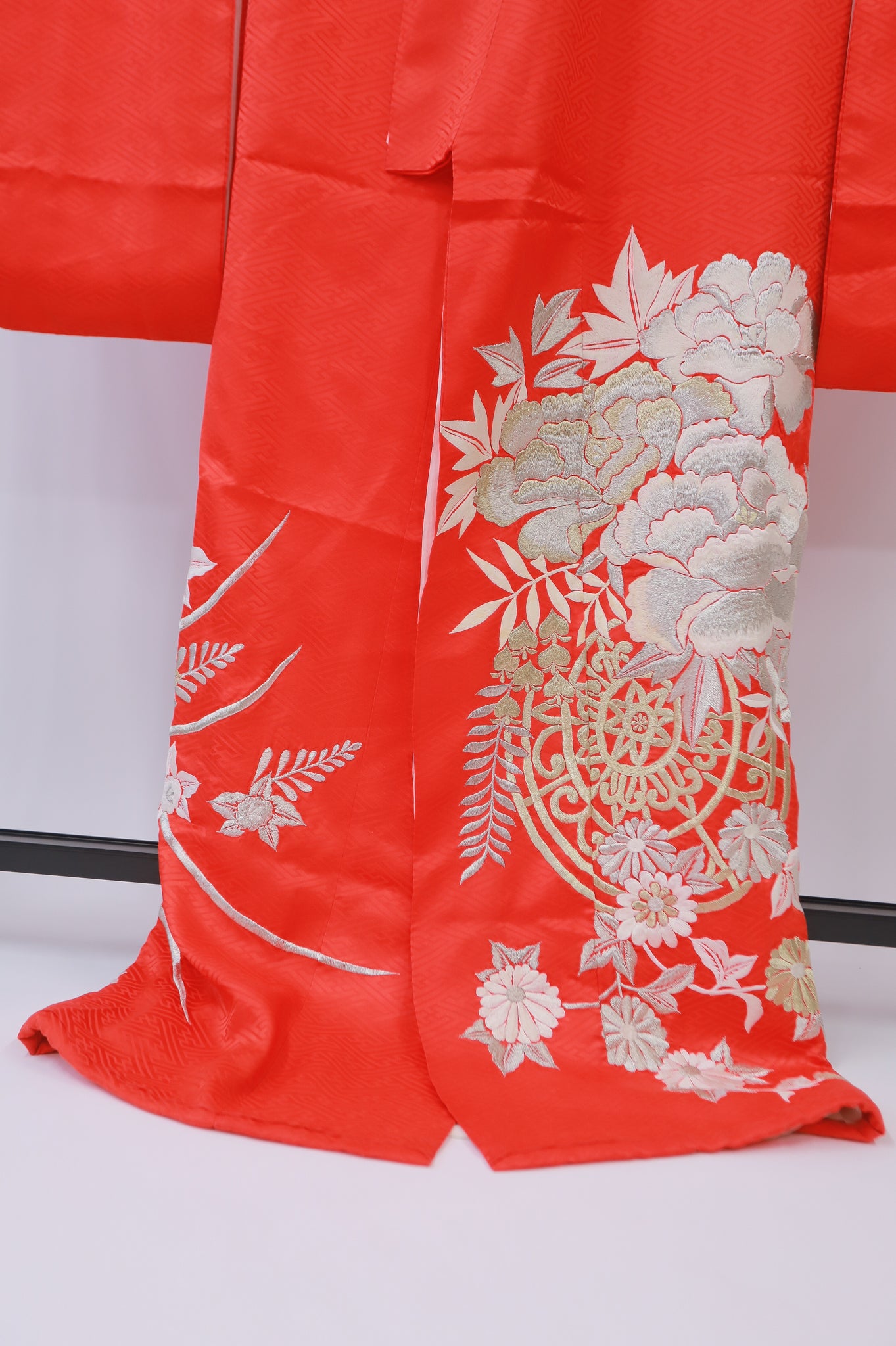 引き振袖 金銀箔 花嫁衣装 結婚式 豪華 婚礼 ウエディング 古着◆twff355