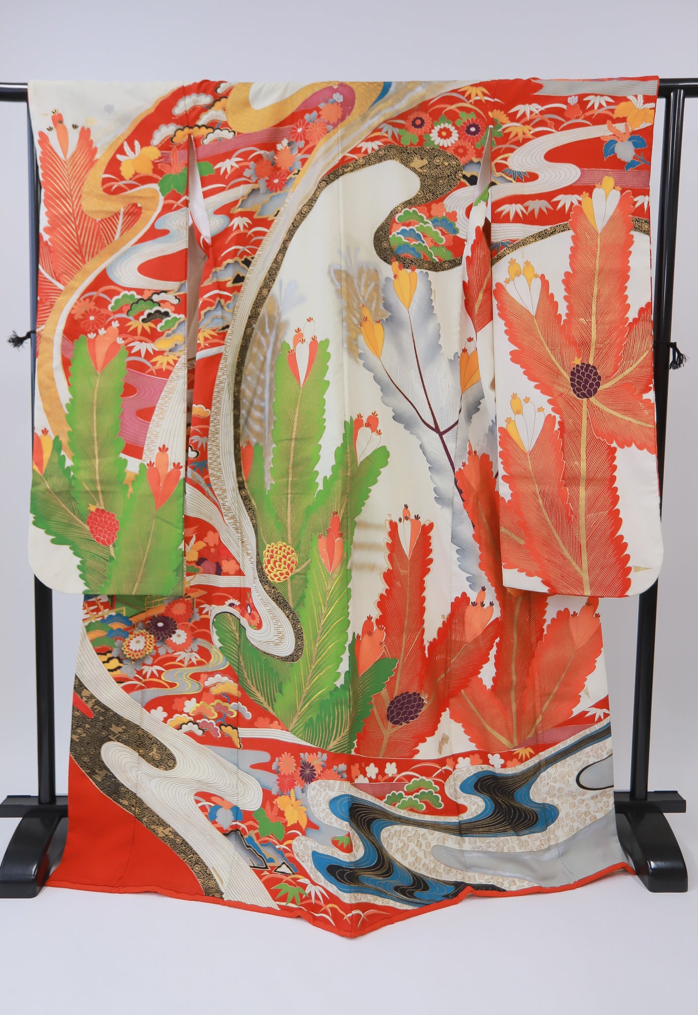 振袖 正絹 古着 結婚式 卒業式 成人式◆twf357