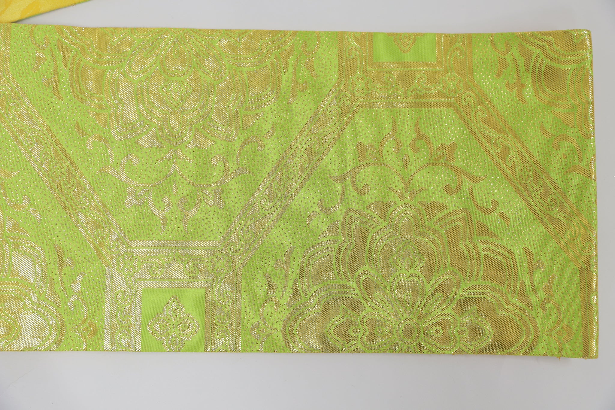 半幅帯 ゆかた 小紋 紬 外出着用 リユース◆twoha406