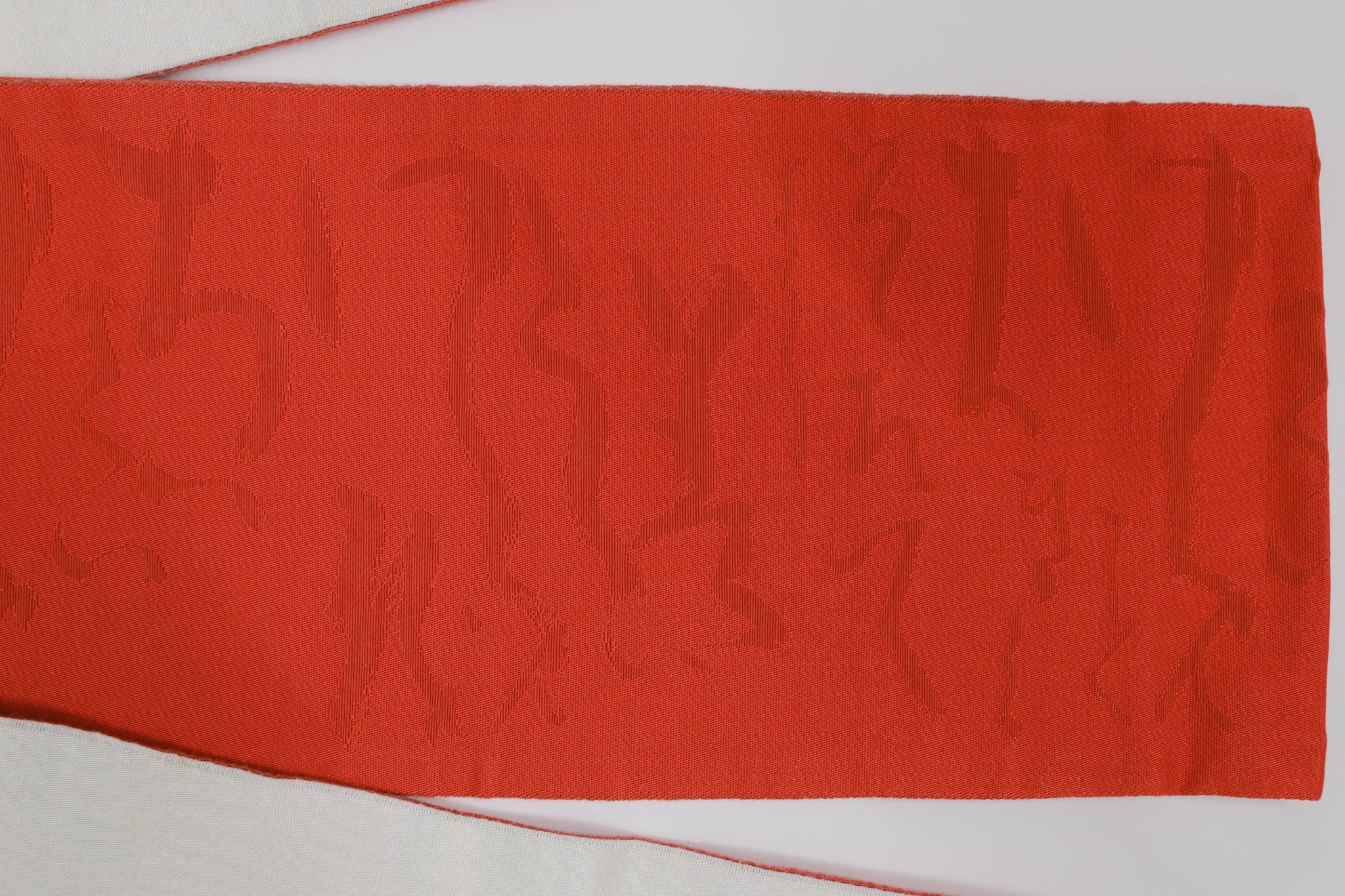 半幅帯 ゆかた 小紋 紬 外出着用 リユース◆twoha408