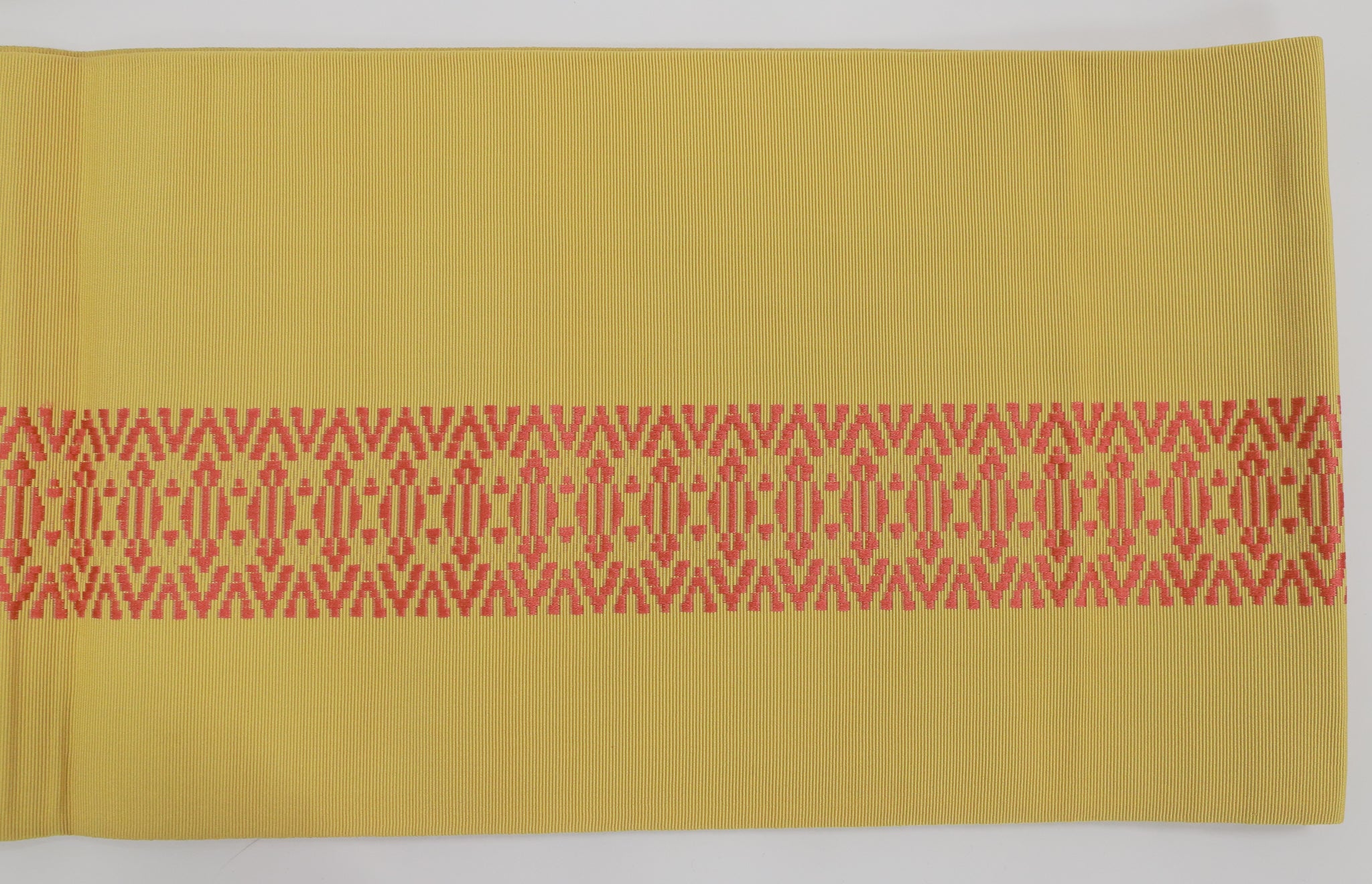 半幅帯 ゆかた 小紋 紬 外出着用 リユース◆twoha409