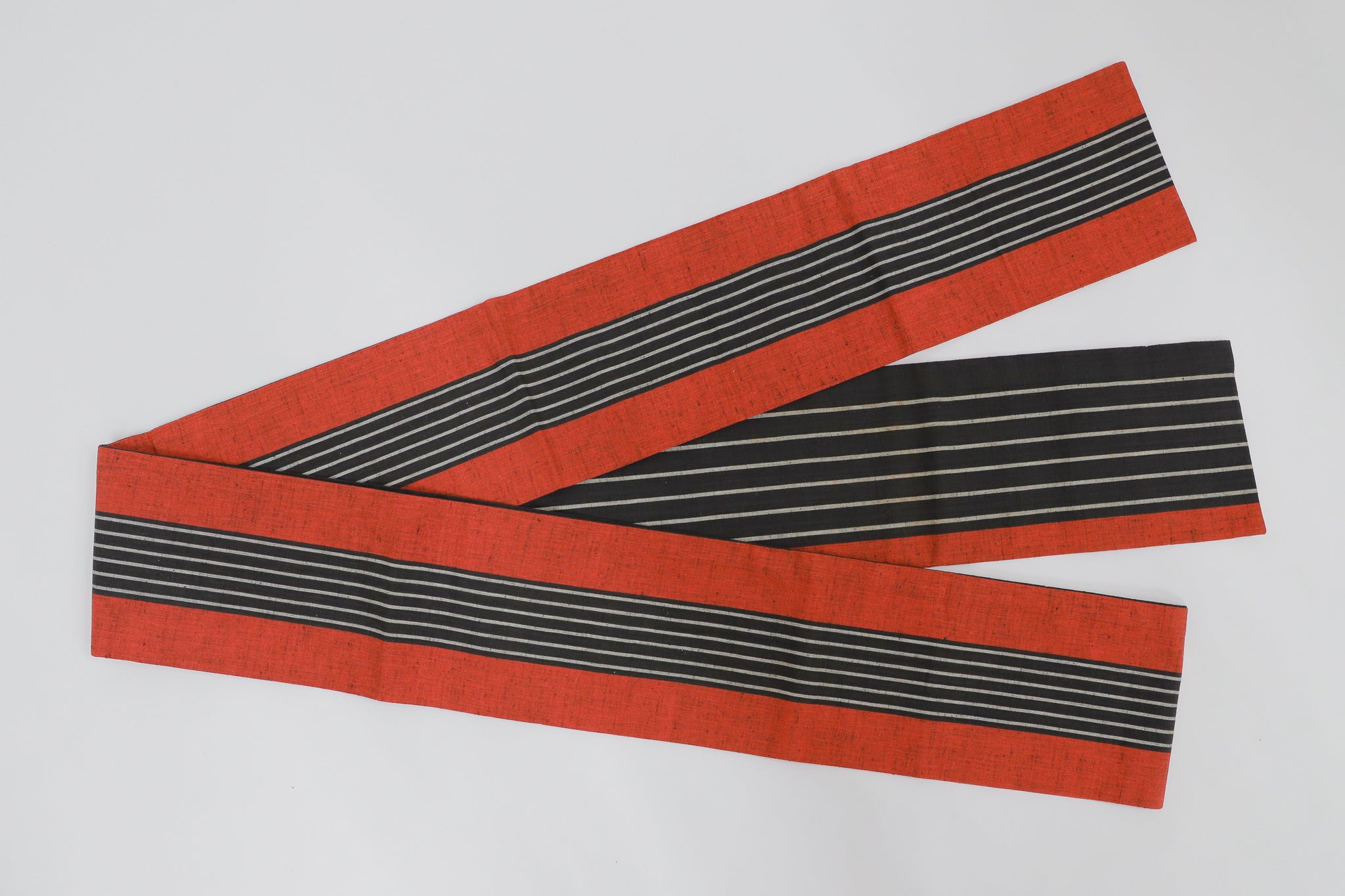 半幅帯 ゆかた 小紋 紬 外出着用 リユース◆twoha412