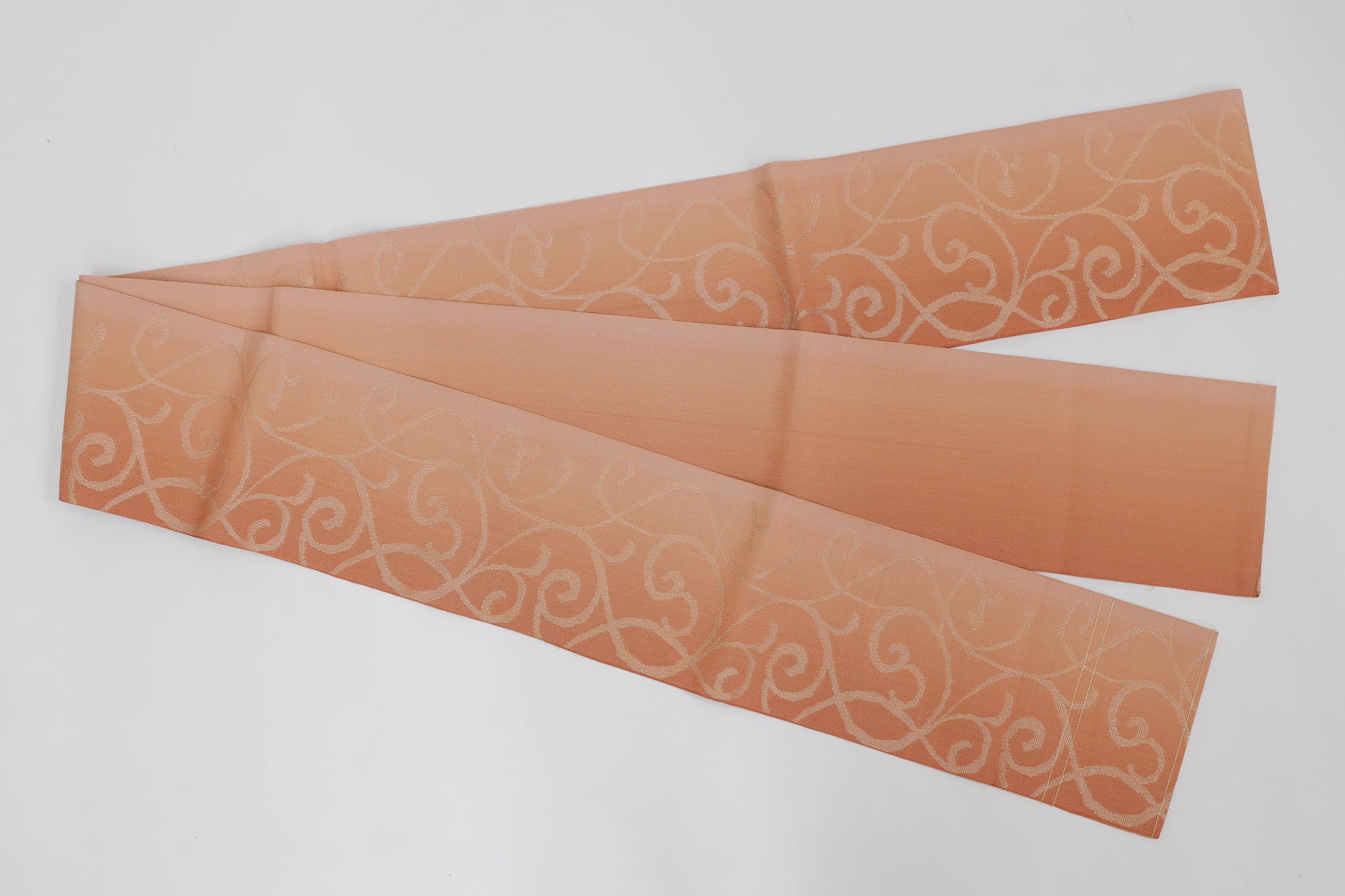 半幅帯 ゆかた 小紋 紬 外出着用 リユース◆twoha413