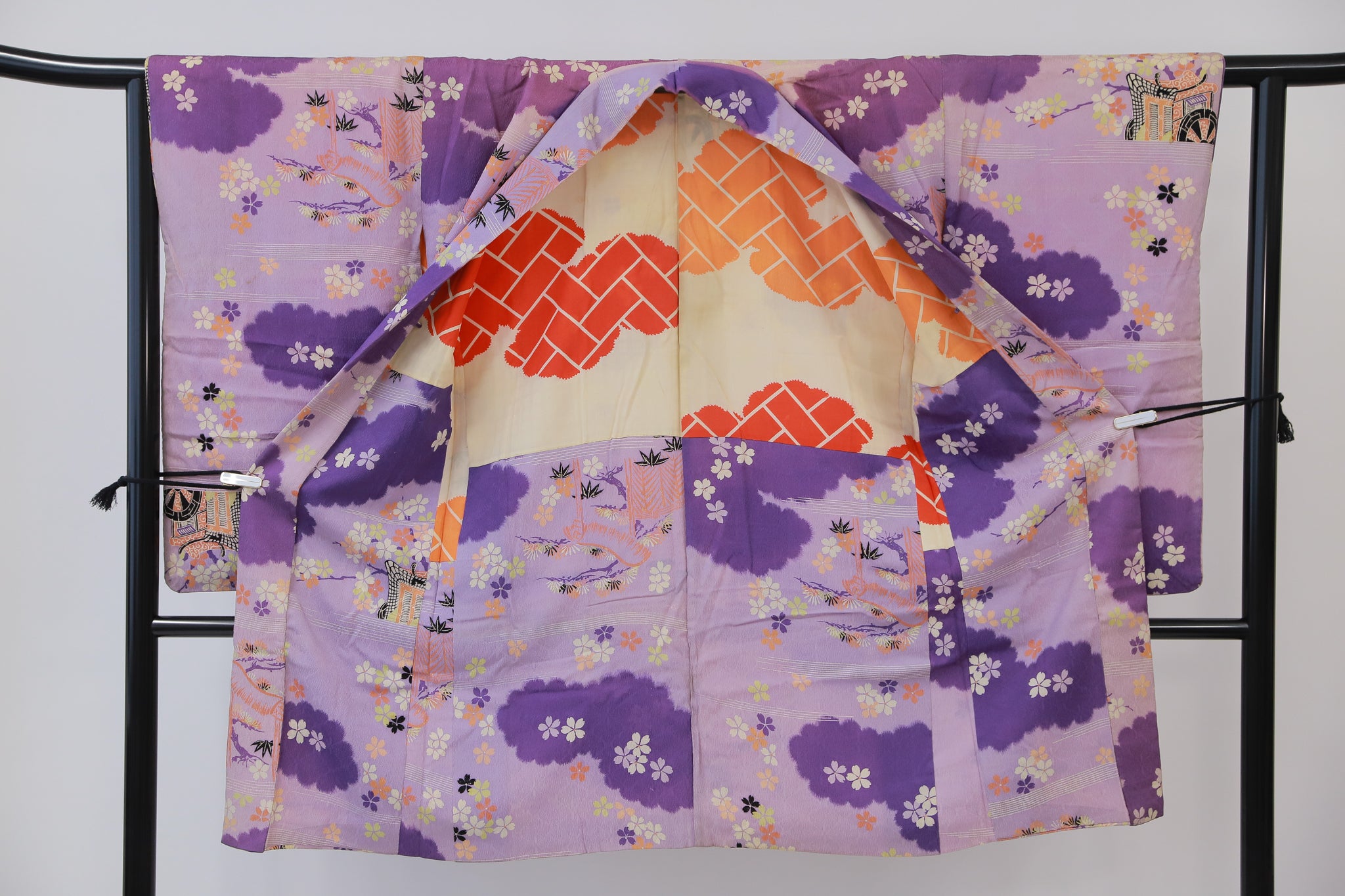 長羽織 アンティーク リユース◆twh421