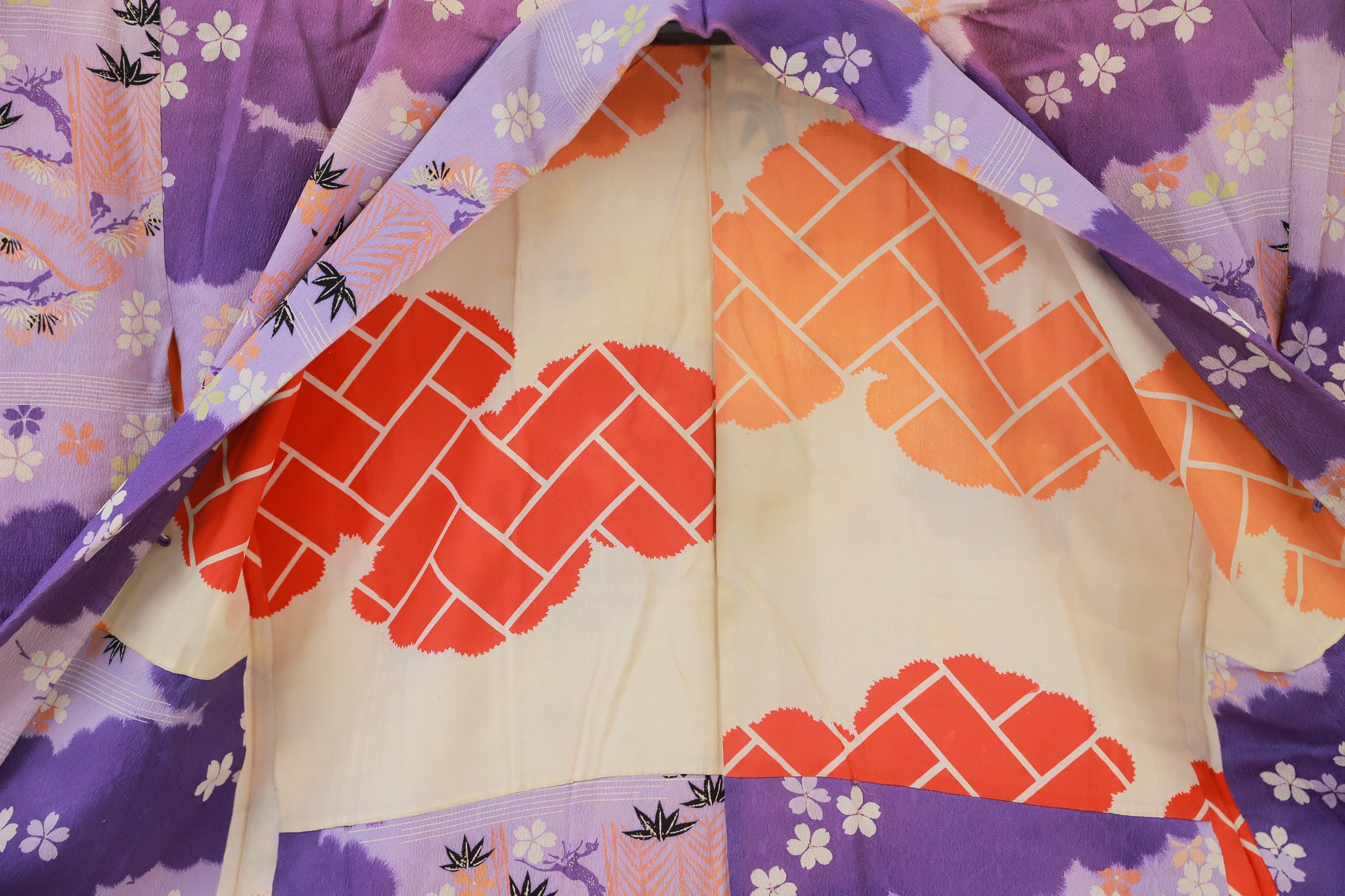 長羽織 アンティーク リユース◆twh421