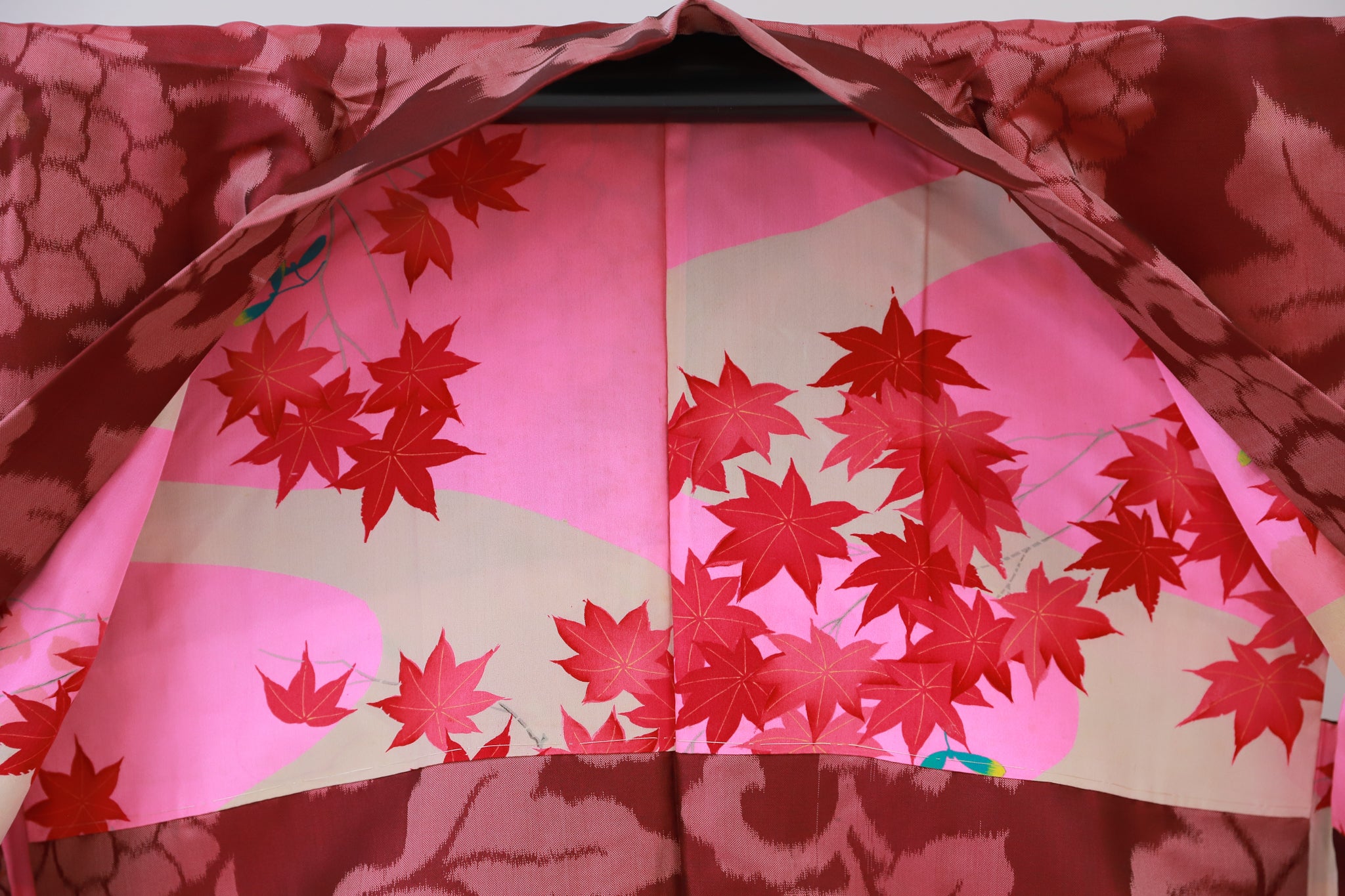 長羽織 アンティーク 羽織紐付き リユース◆twh422