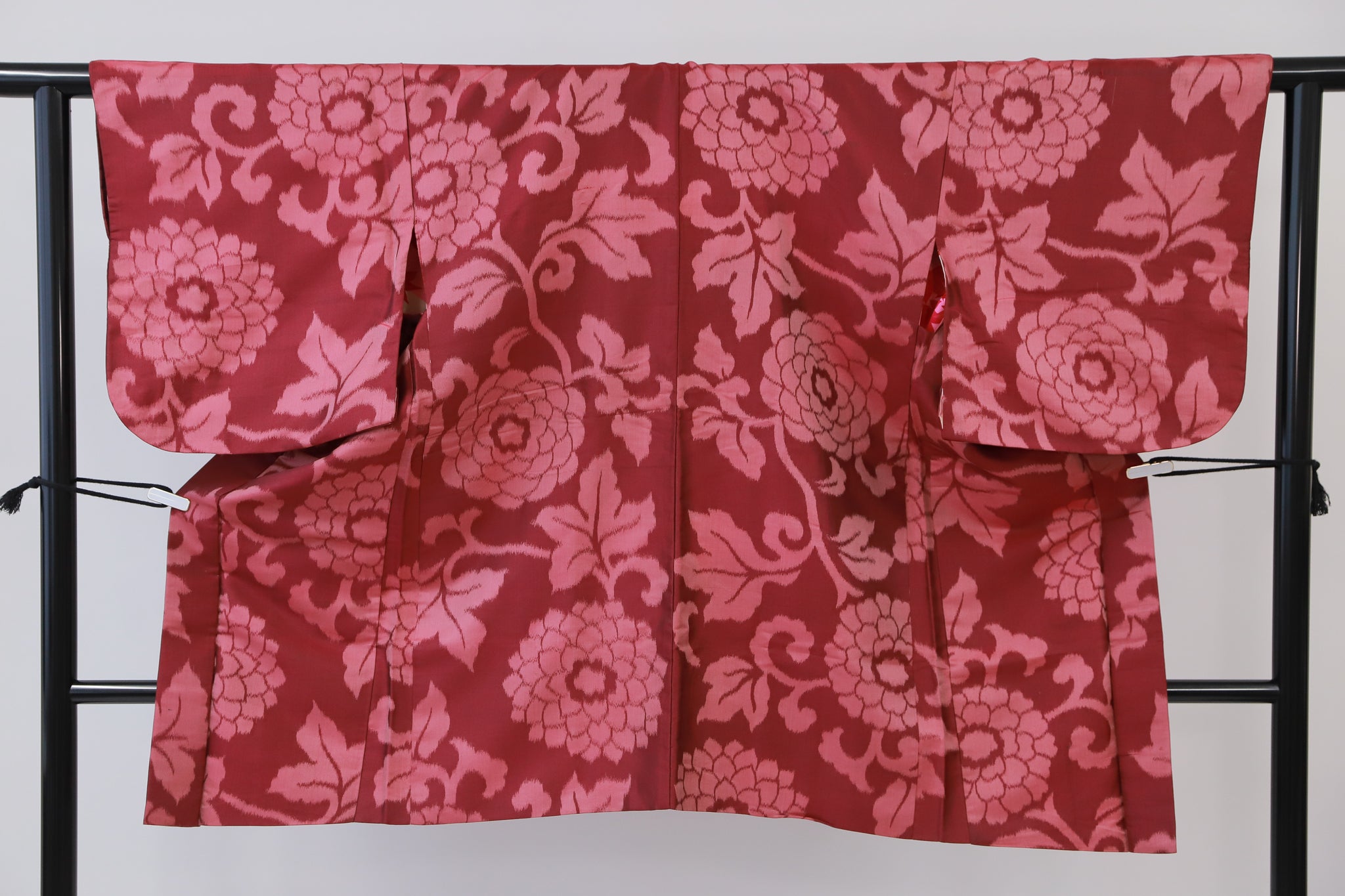 長羽織 アンティーク 羽織紐付き リユース◆twh422