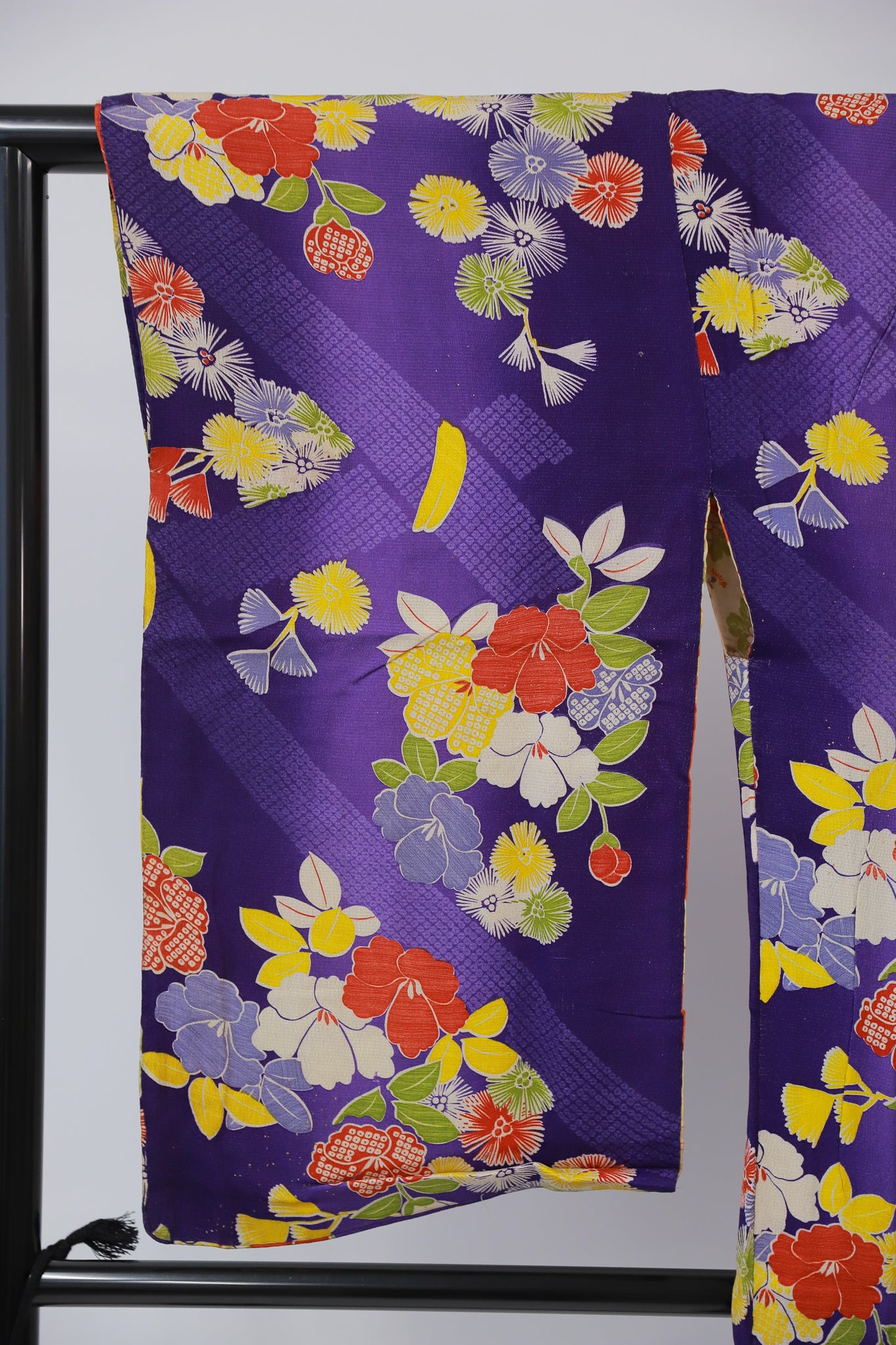 長羽織 アンティーク 羽織紐付き リユース◆twh423