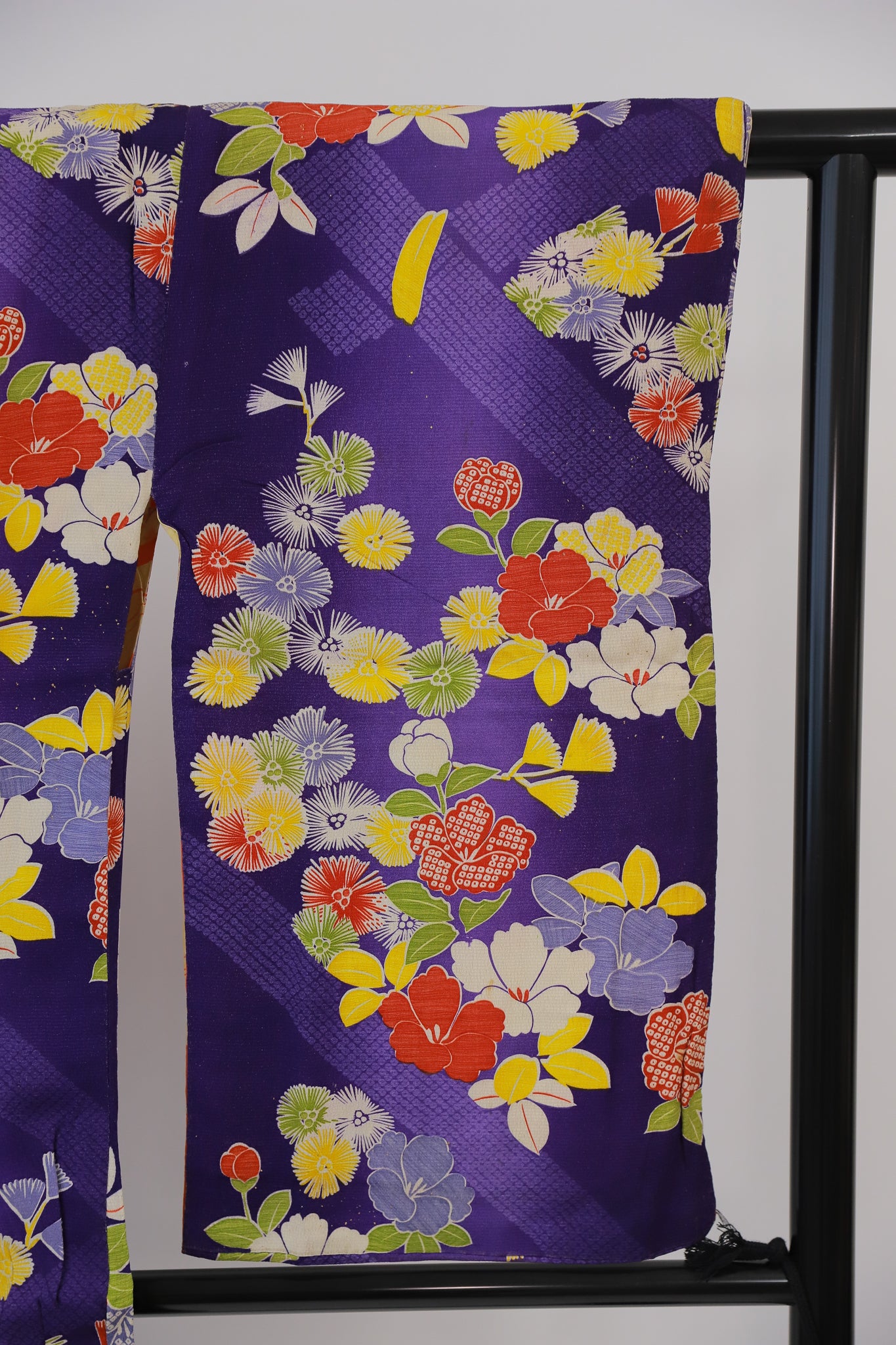 長羽織 アンティーク 羽織紐付き リユース◆twh423