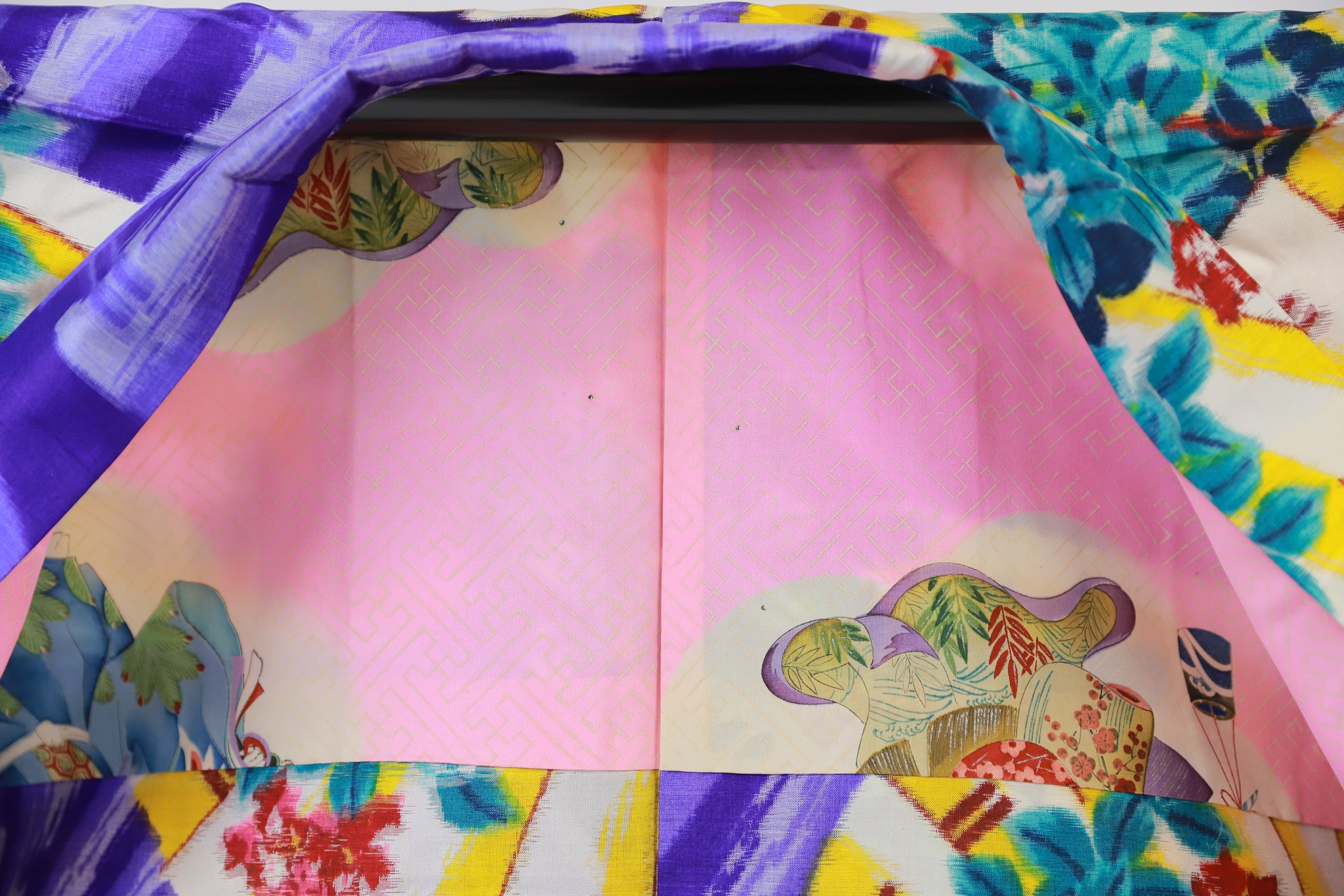 長羽織 アンティーク リユース◆twh424