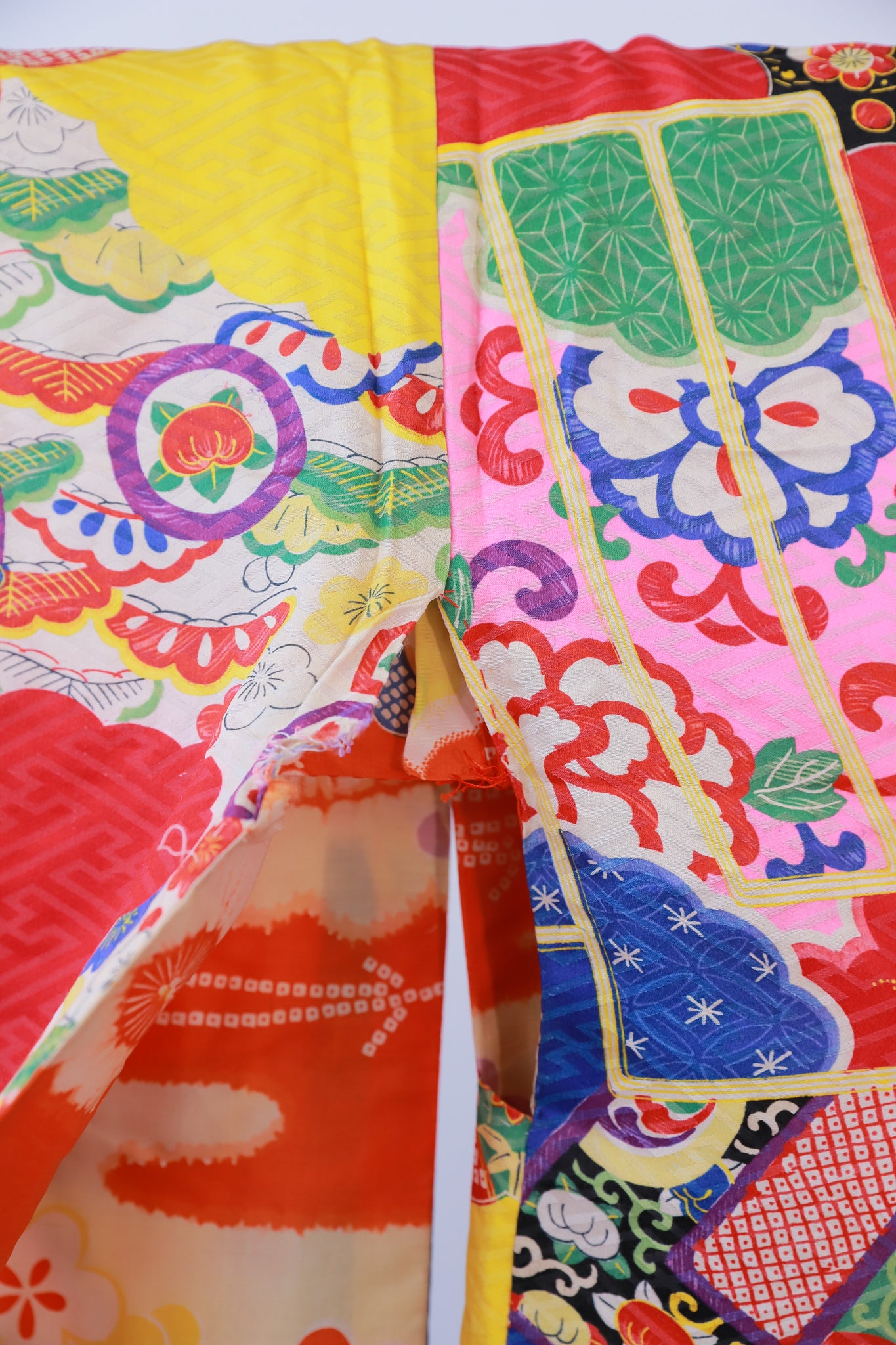 長羽織 アンティーク 羽織紐付き リユース◆twh431