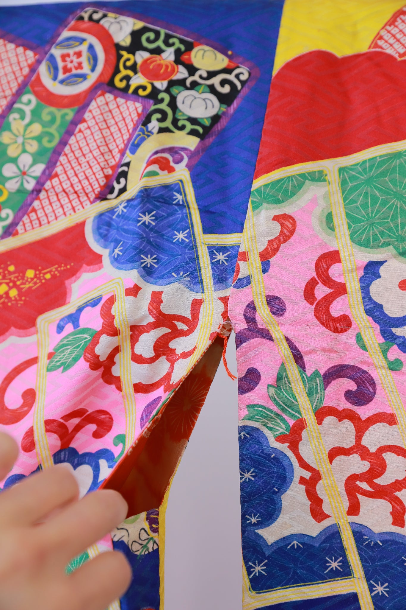 長羽織 アンティーク 羽織紐付き リユース◆twh431