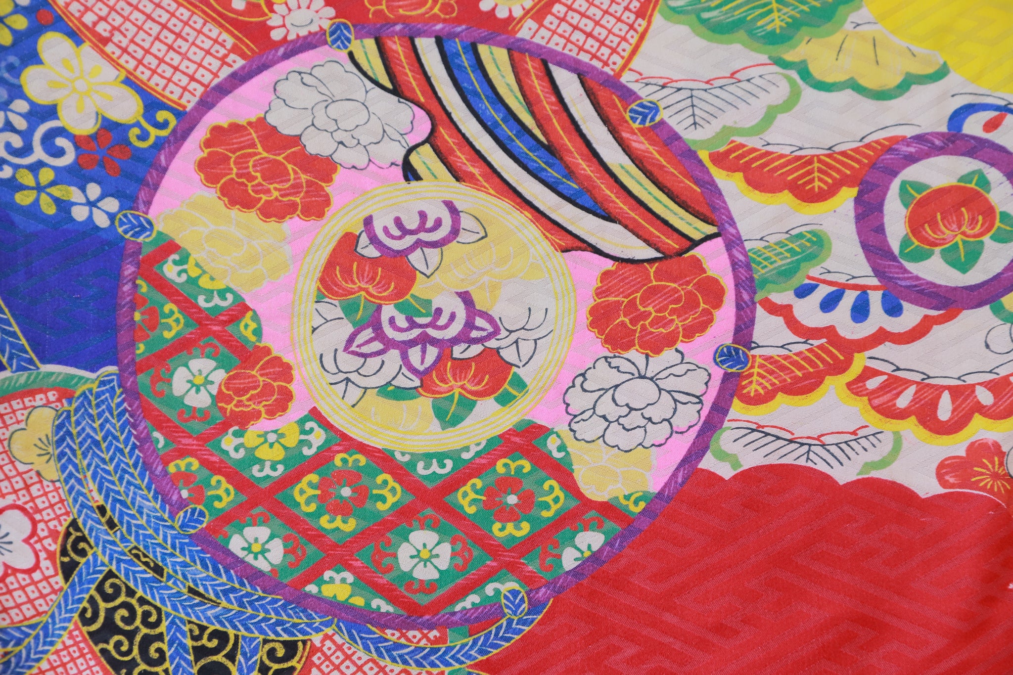 長羽織 アンティーク 羽織紐付き リユース◆twh431