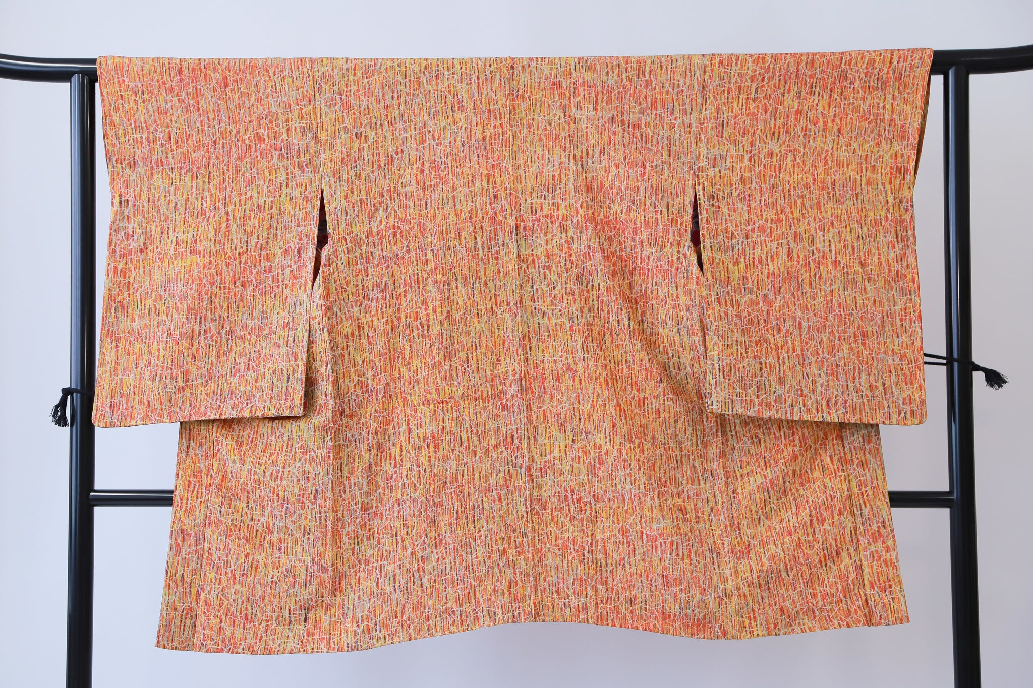 長羽織 アンティーク 羽織紐付き リユース◆twh433