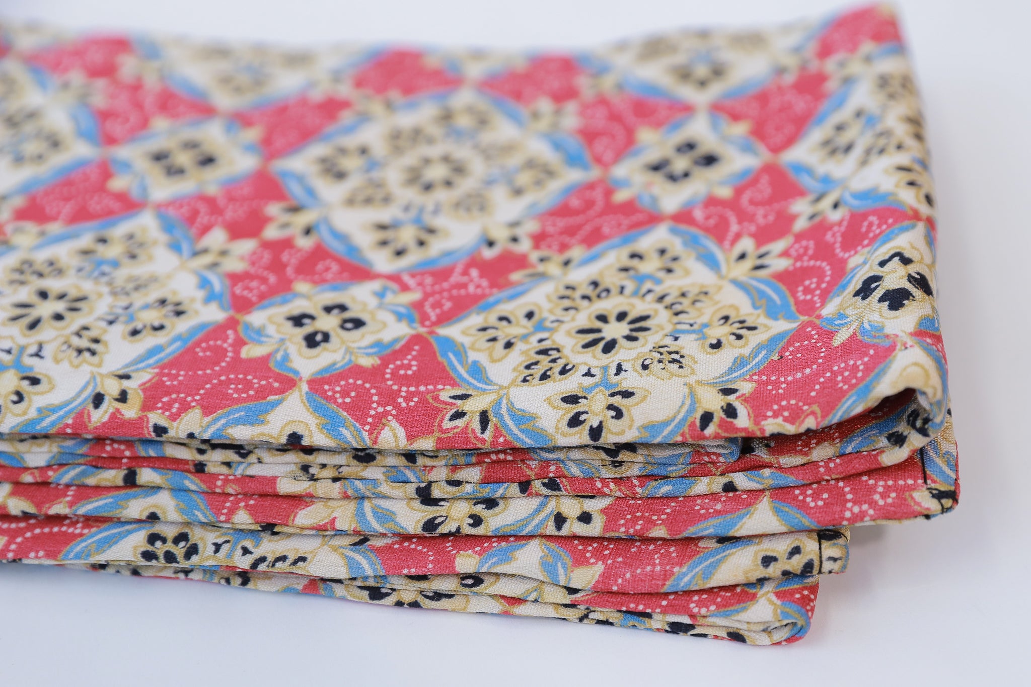 半幅帯 ゆかた 小紋 紬 外出着用 リユース◆twoha436