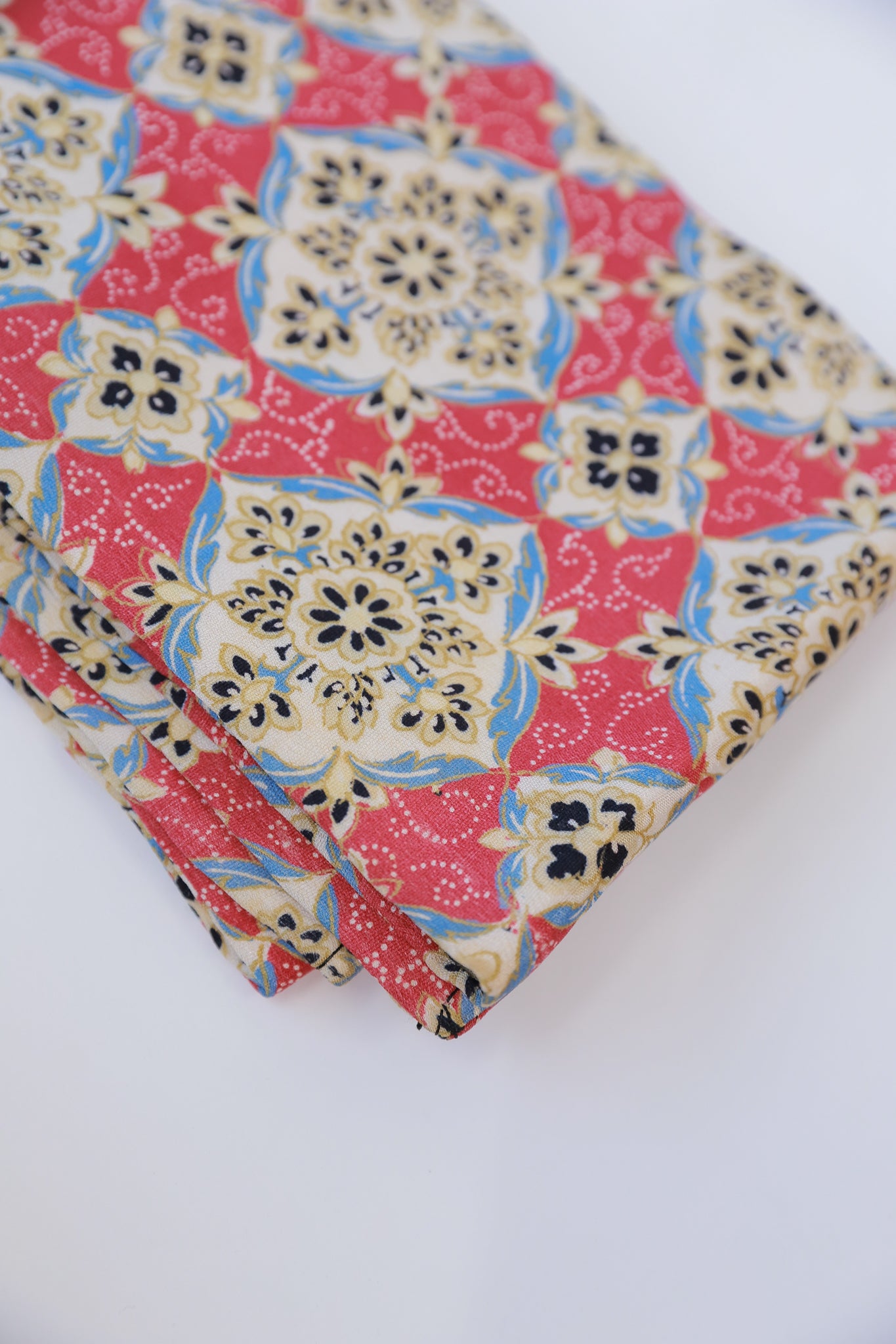 半幅帯 ゆかた 小紋 紬 外出着用 リユース◆twoha436