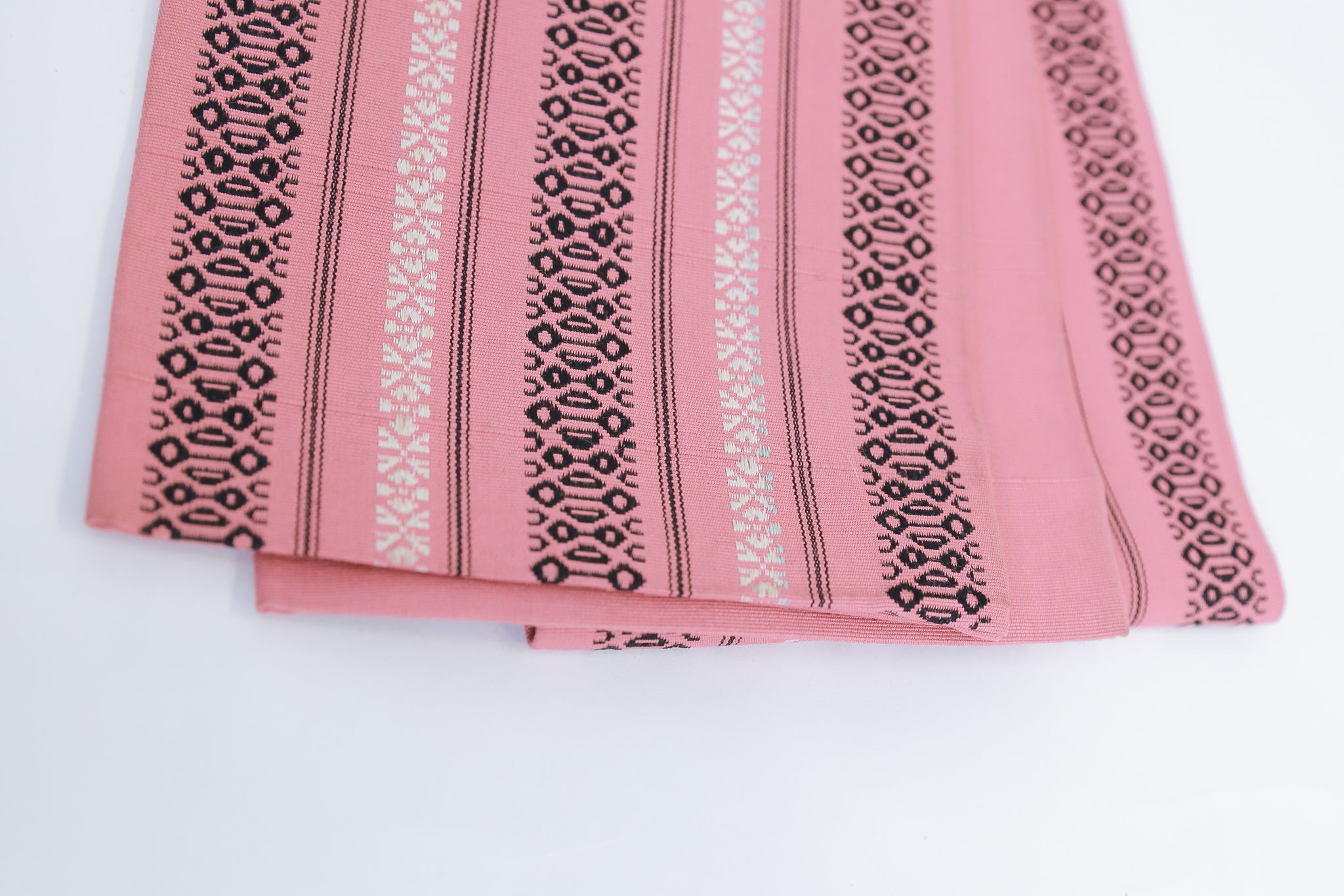 半幅帯 ゆかた 小紋 紬 外出着用 リユース◆twoha438