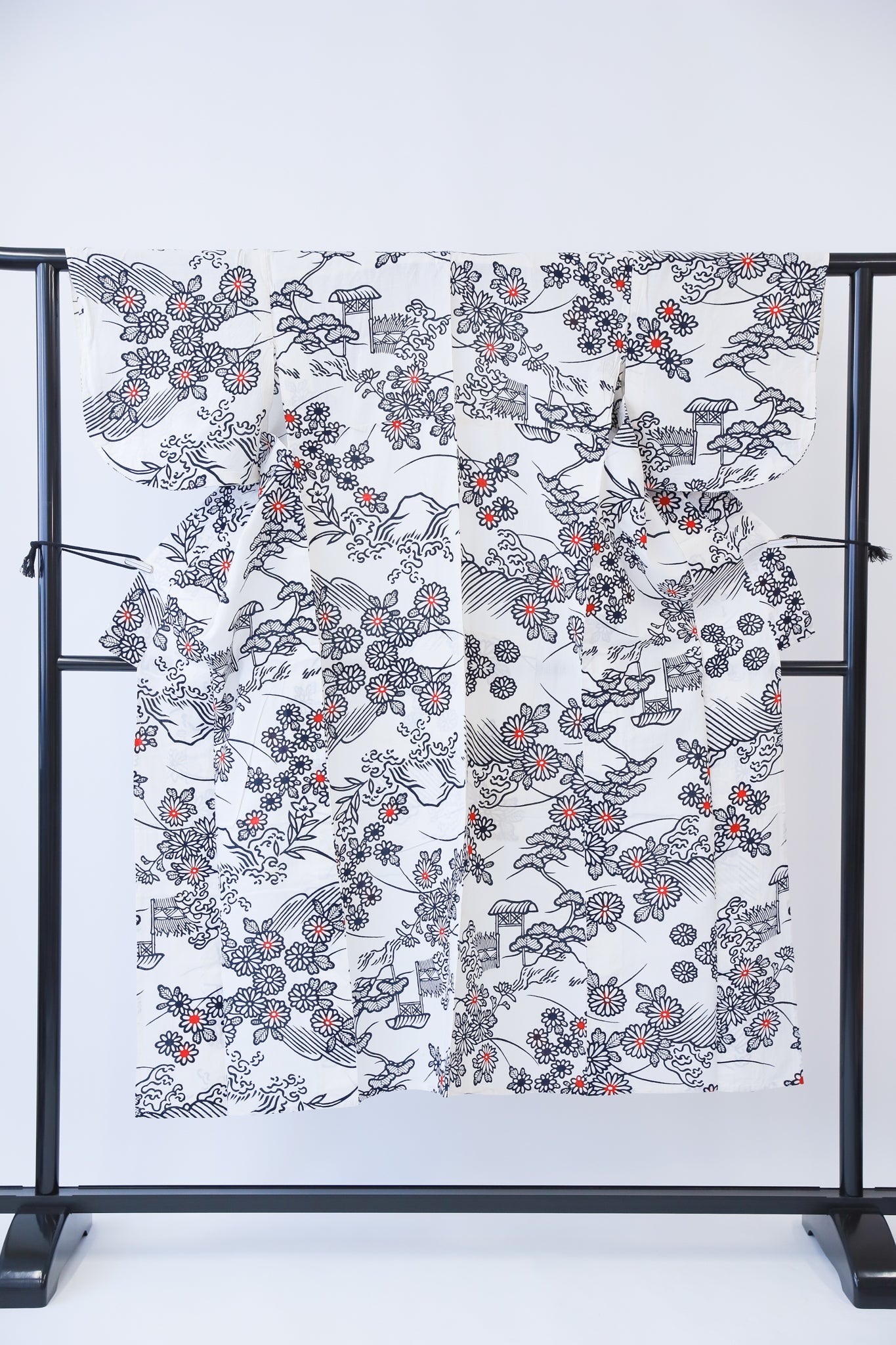 浴衣 小柄女性/女児向け 夏 和服 バスローブ リユース ◆twy446