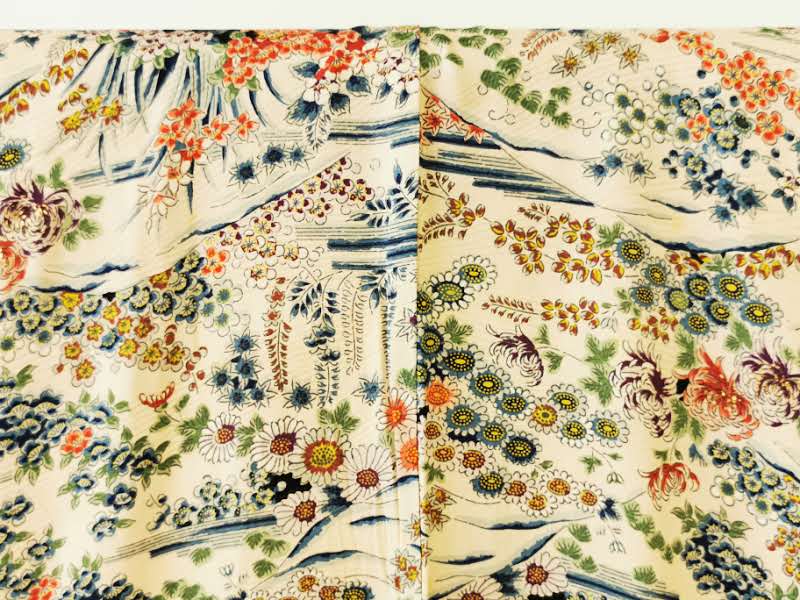 ♦KJ018 Women's kimono used Japanese clothes