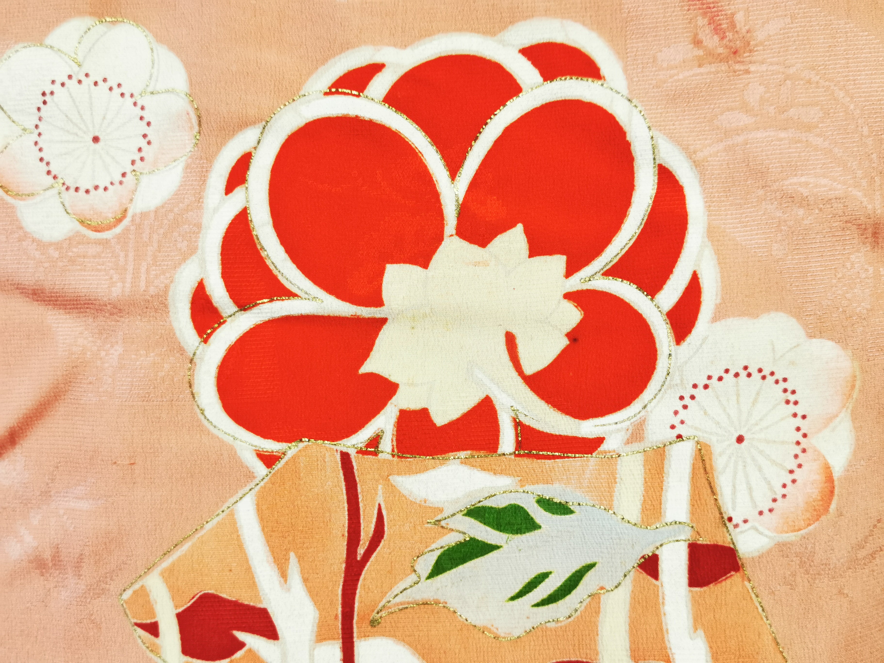 ♦KJ022 Women's kimono used Japanese clothes