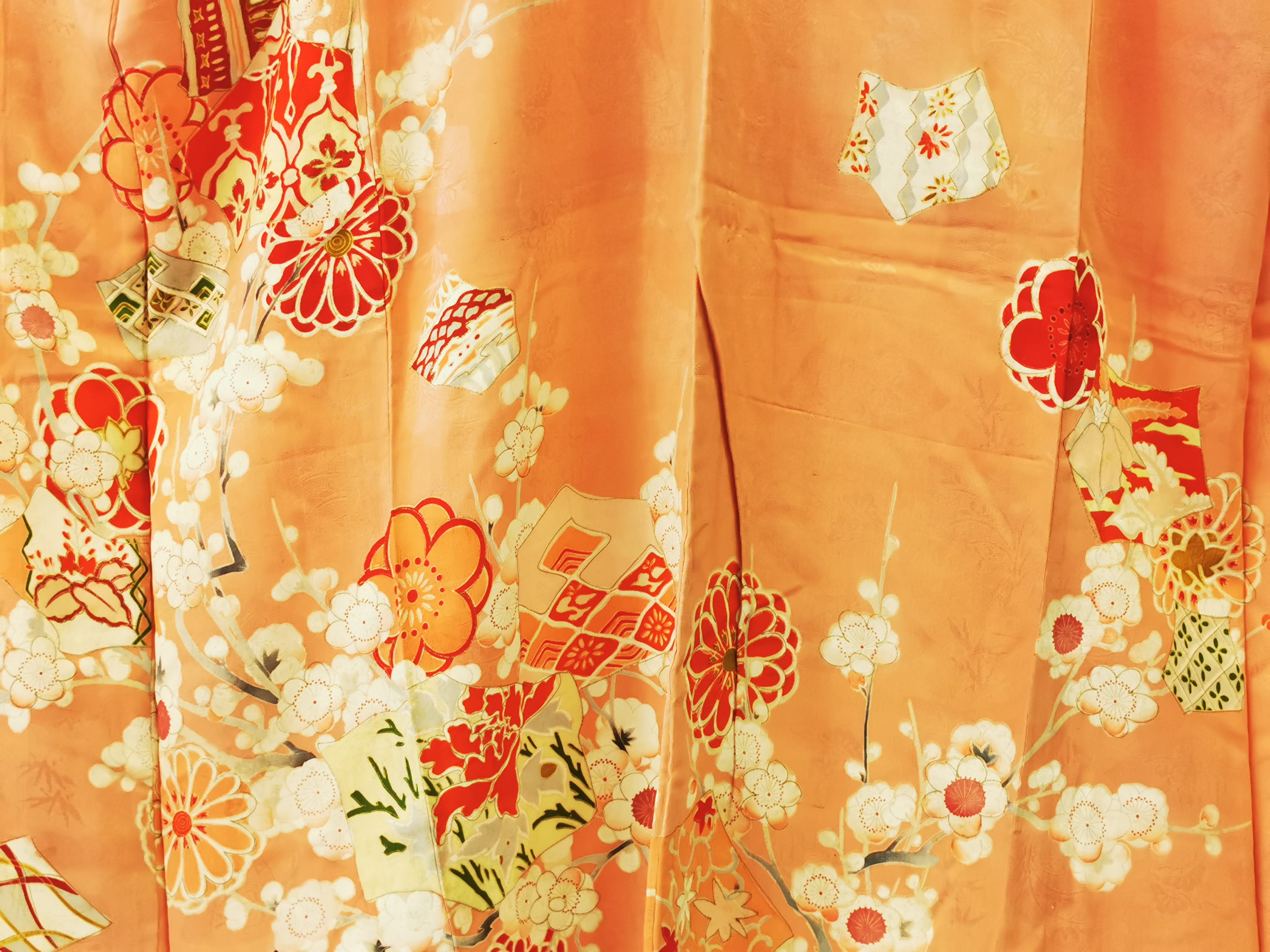 ♦KJ022 Women's kimono used Japanese clothes