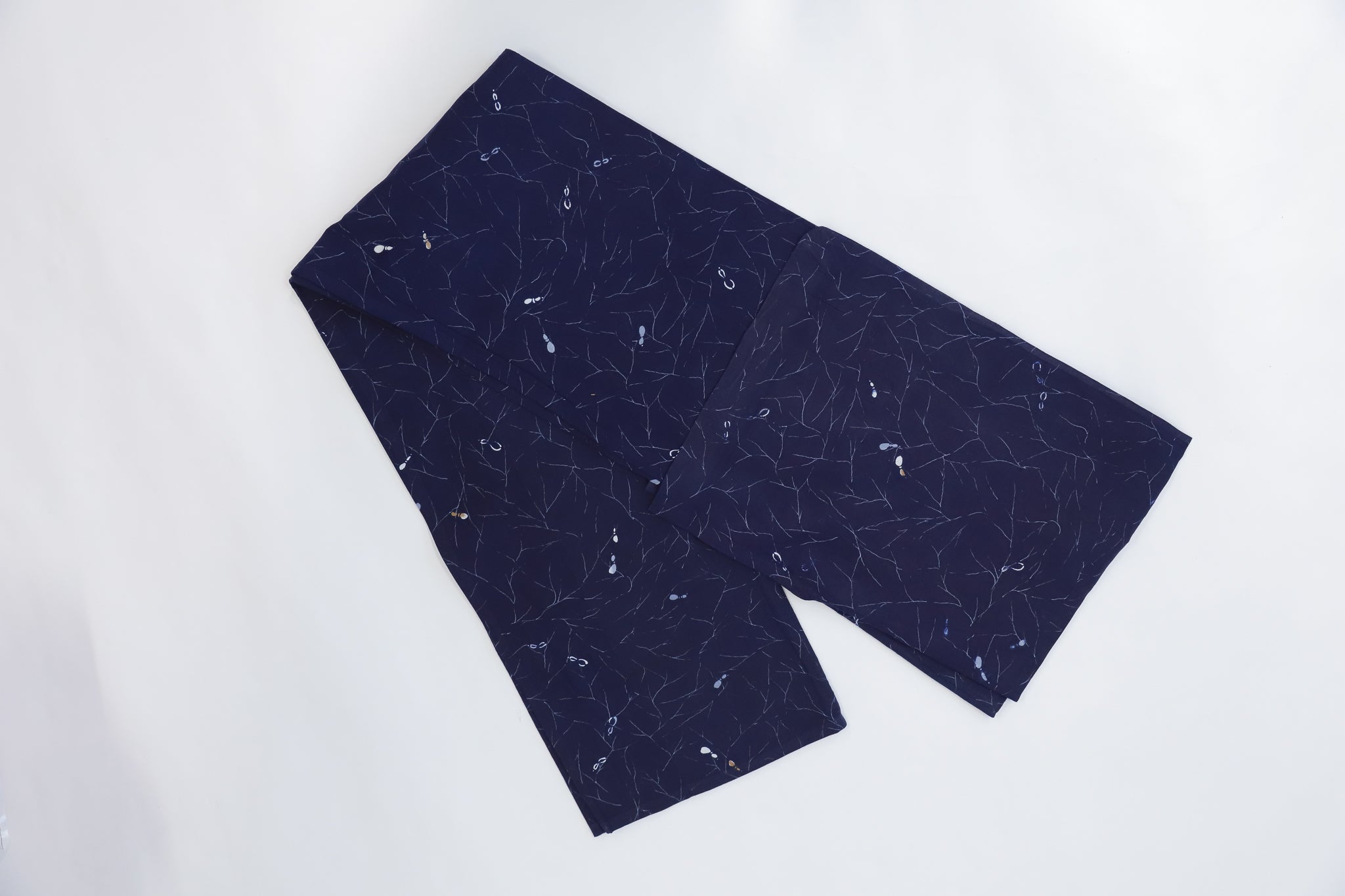 浴衣 5点 まとめて 紺色系 リユース リメイク 和装 和服 生地◆twy448