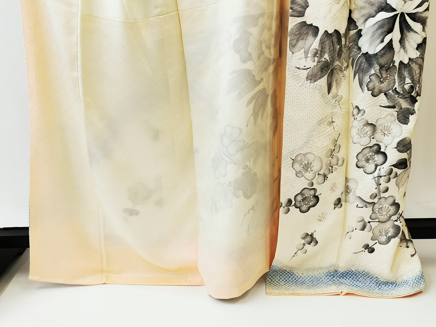 ♦KJ046 Women's Furisode - Shibori-used Japanese clothes