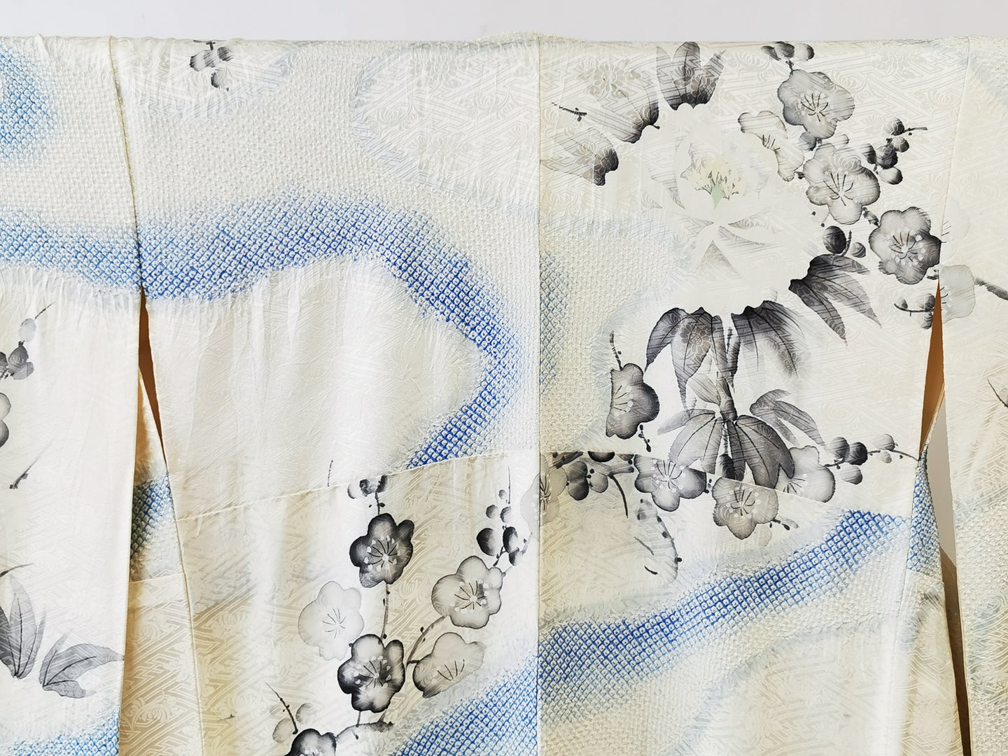 ♦KJ046 Women's Furisode - Shibori-used Japanese clothes