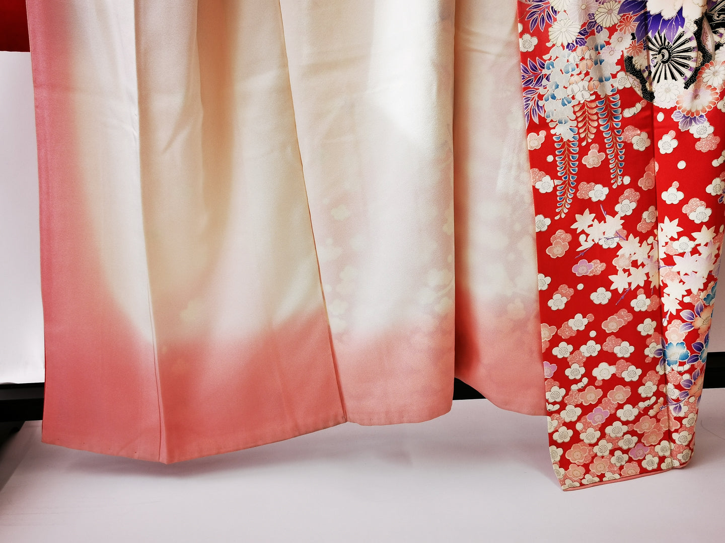 KJ048 Women's Furisode Used Japanese Clothes