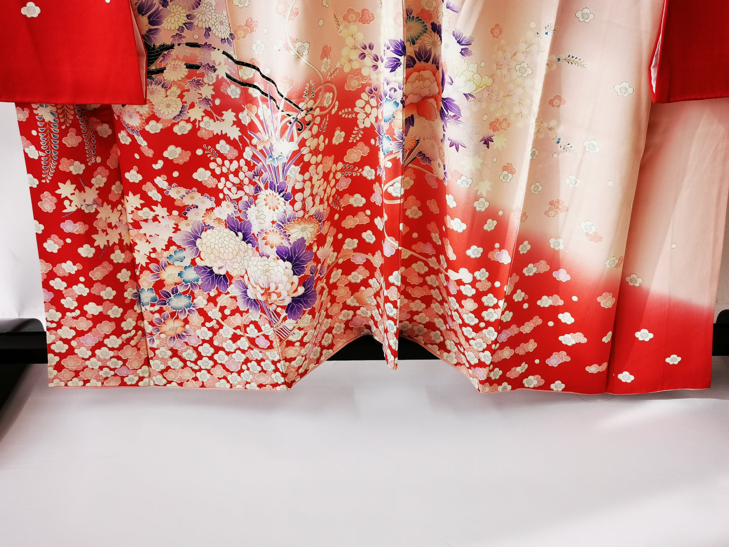 KJ048 Women's Furisode Used Japanese Clothes