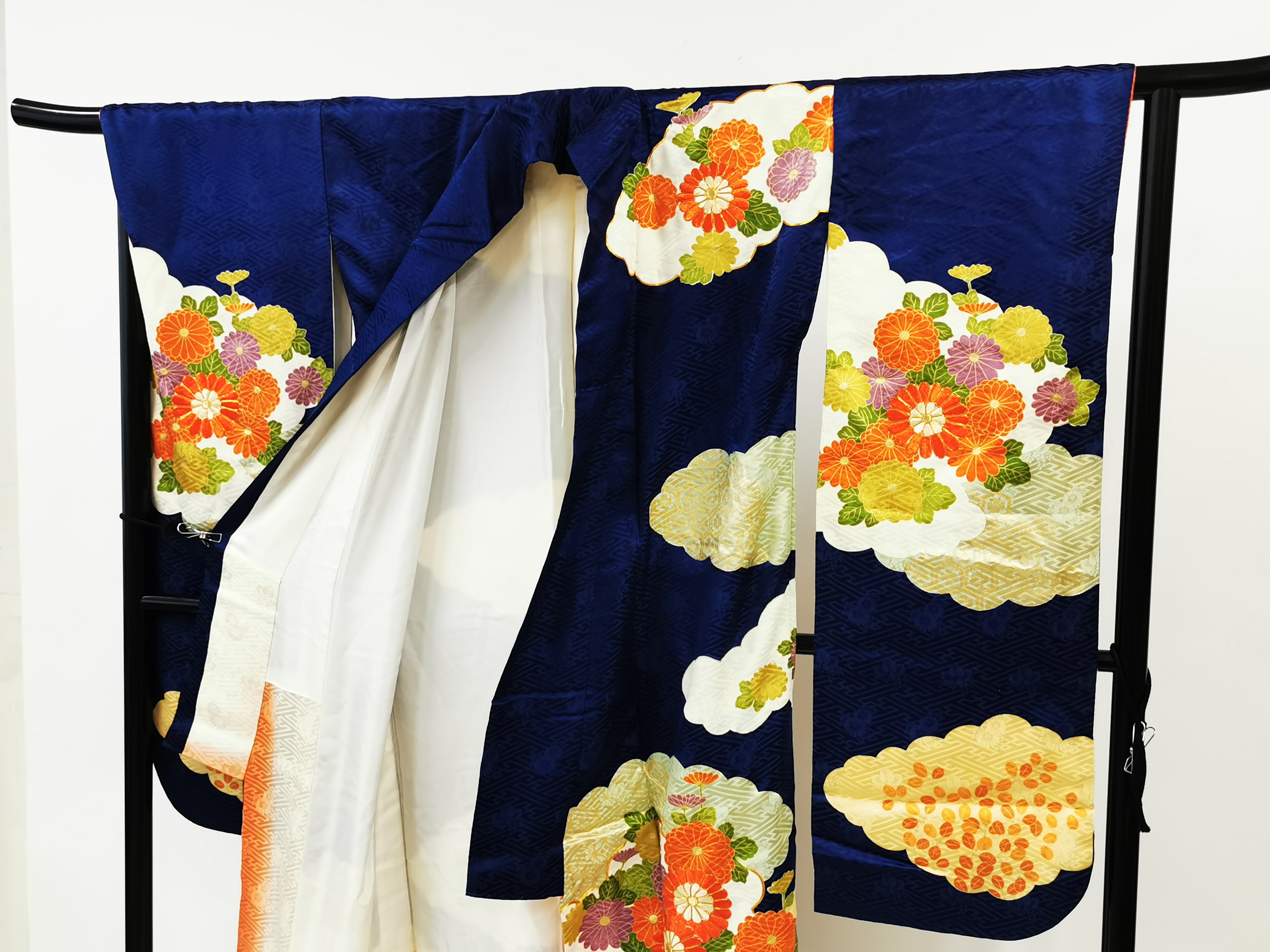 KJ052 Women's Furisode Used Japanese Clothes