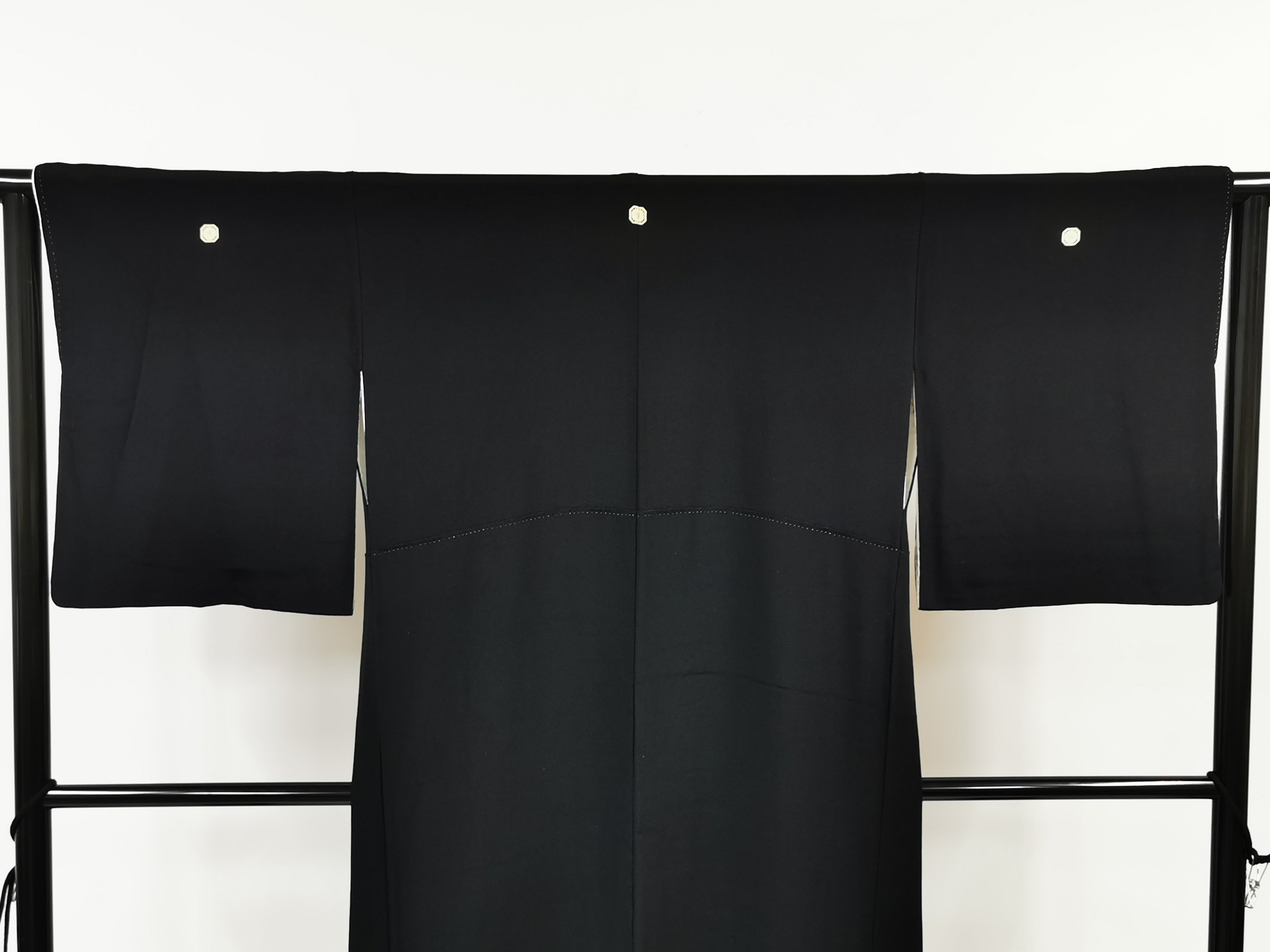 KJ055 Women's Kimono Kurotome Used Japanese Clothes