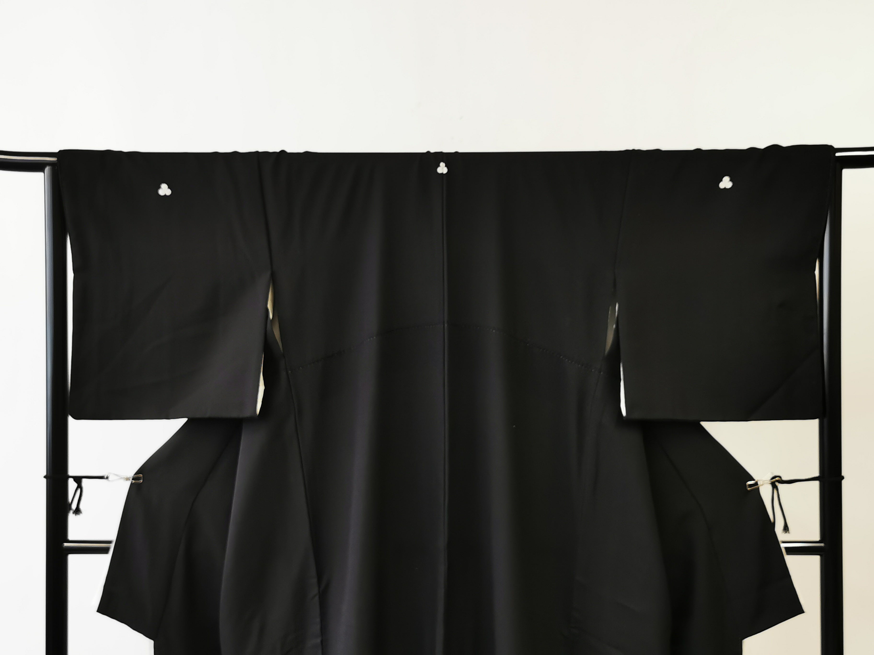 KJ057 Women's Kimono Kurotome Used Japanese Clothes