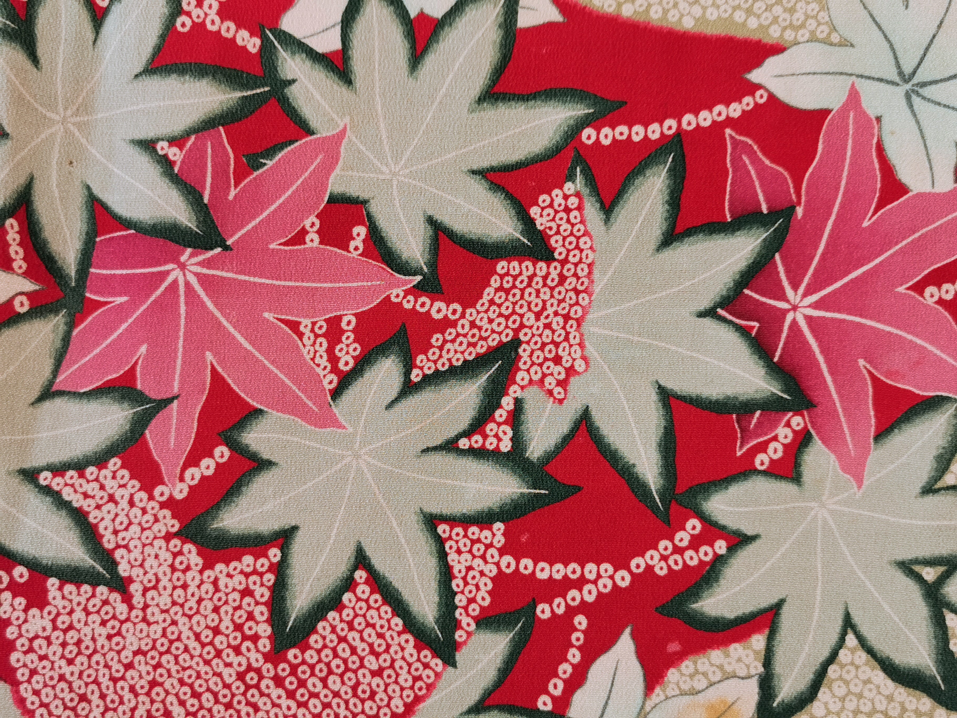 ◆twha083 Haori with Cord Vintage Kimono