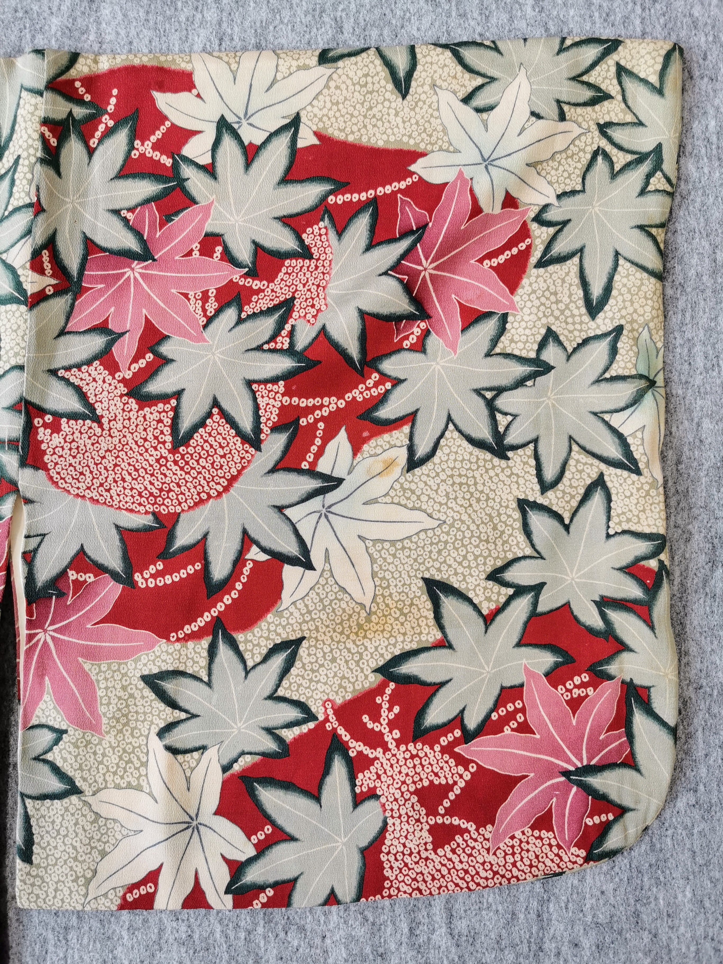 ◆twha083 Haori with Cord Vintage Kimono