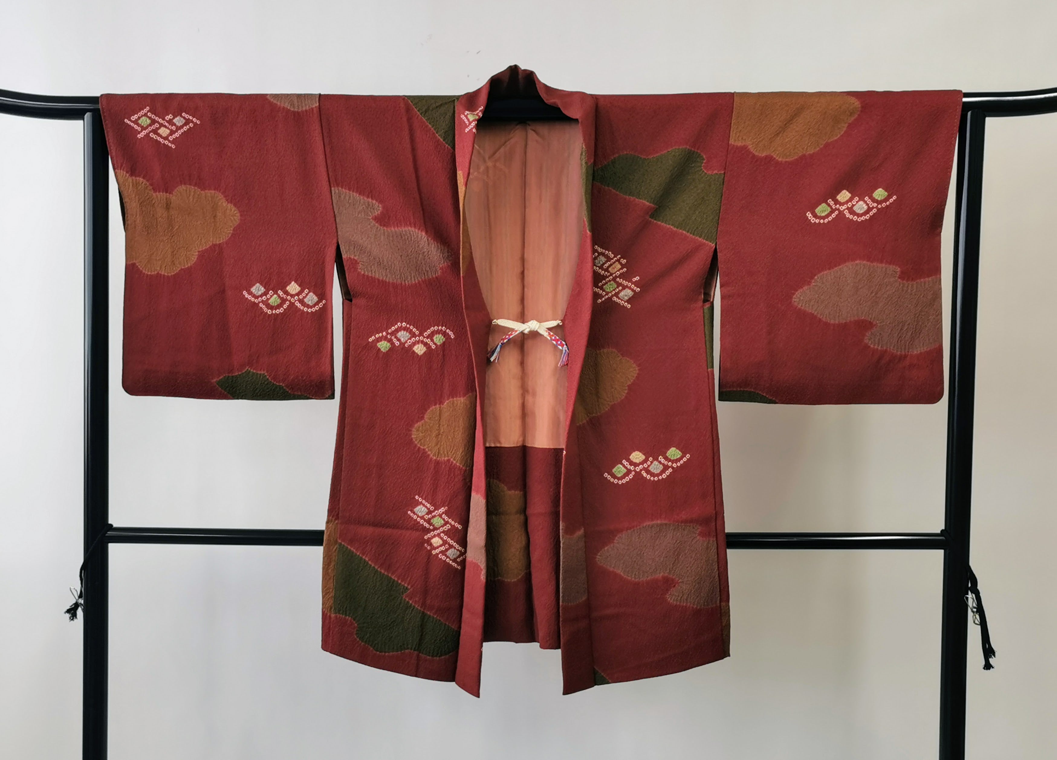 女性羽織 まとめ売り5点 古着 レトロ 中古品 和服◆twha086