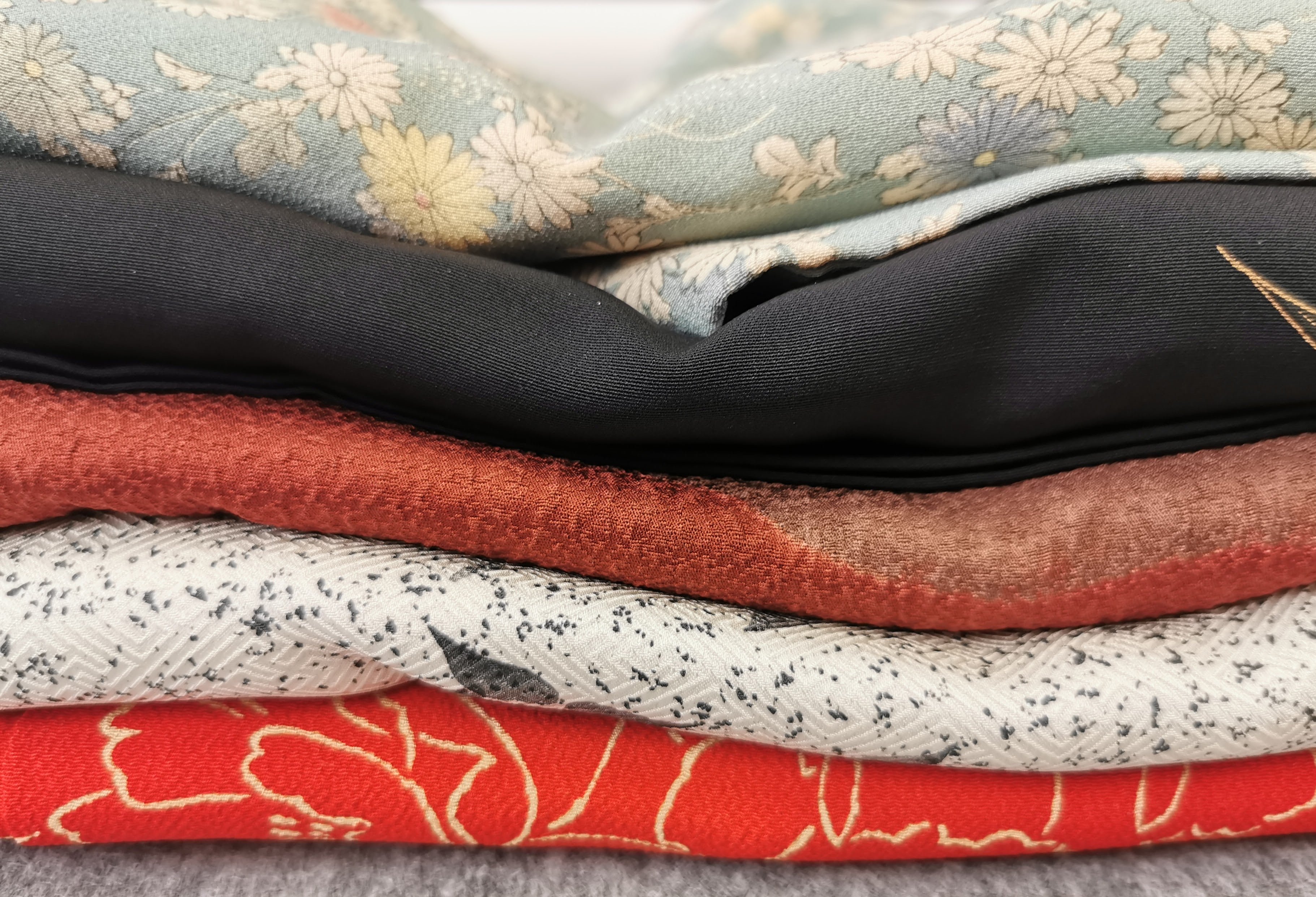 女性羽織 まとめ売り5点 古着 レトロ 中古品 和服◆twha086