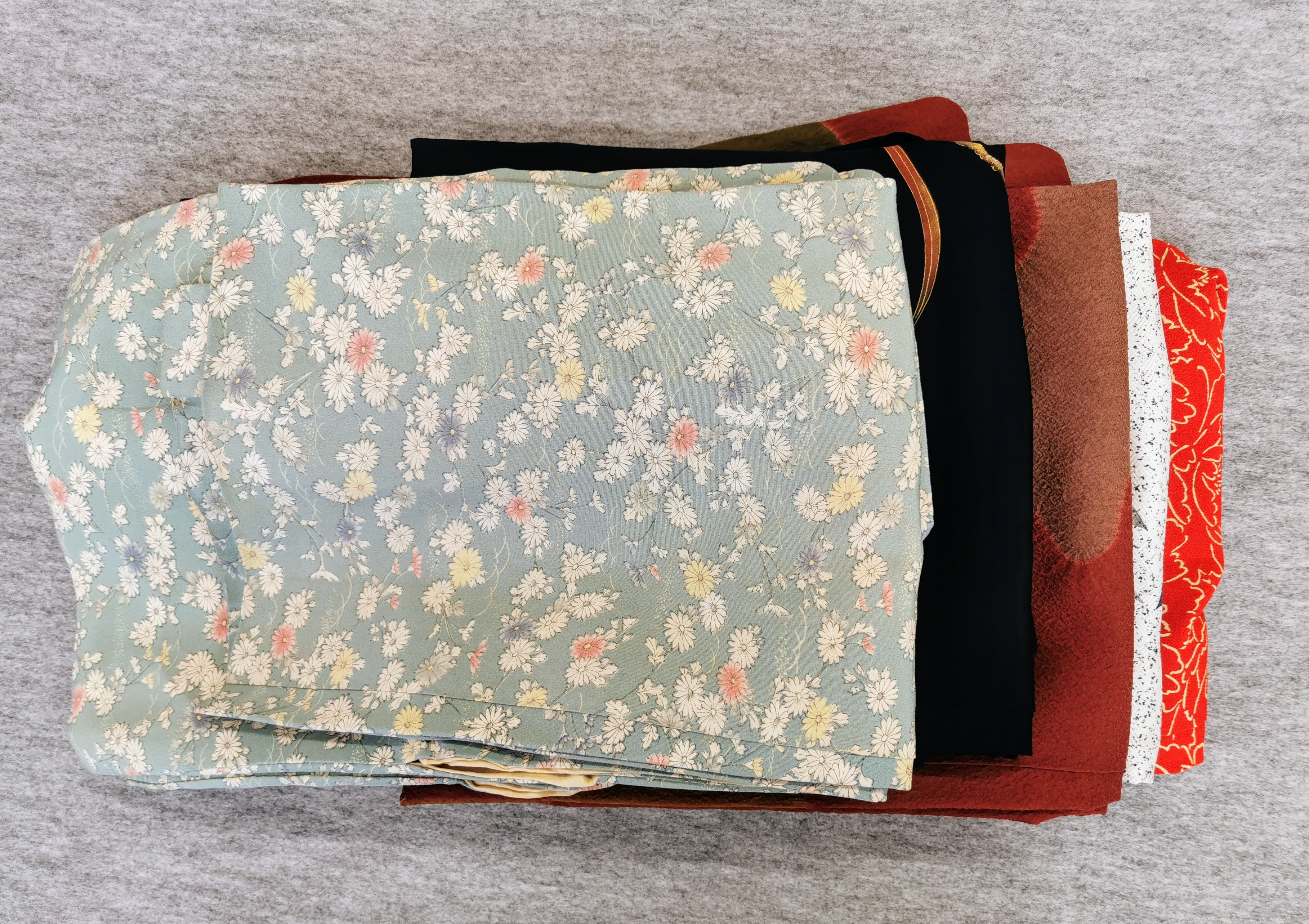 女性羽織 まとめ売り5点 古着 レトロ 中古品 和服◆twha086