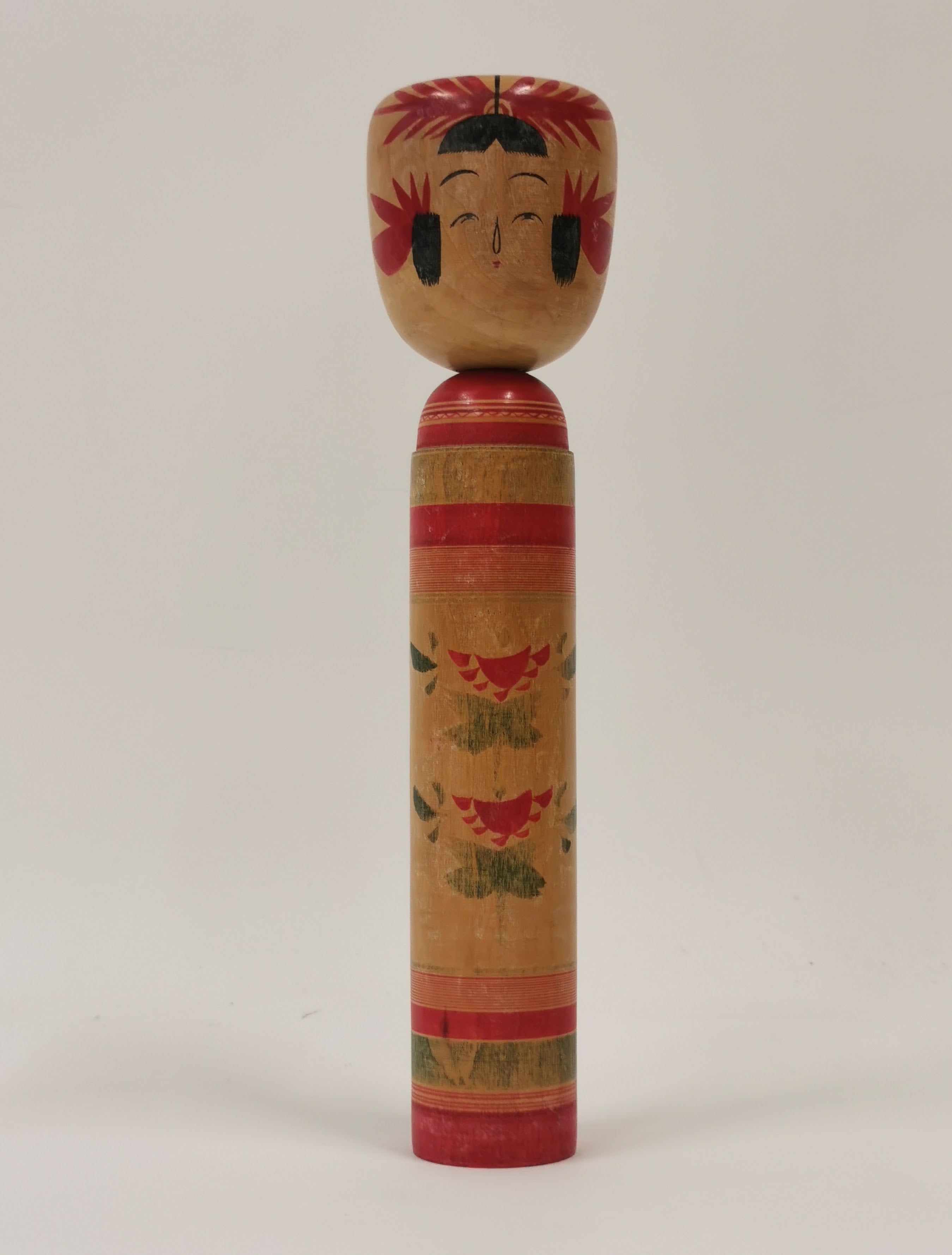 tko111 Kokeshi Lucky Charm Japanese Doll Folk Art Traditional Craft Toy