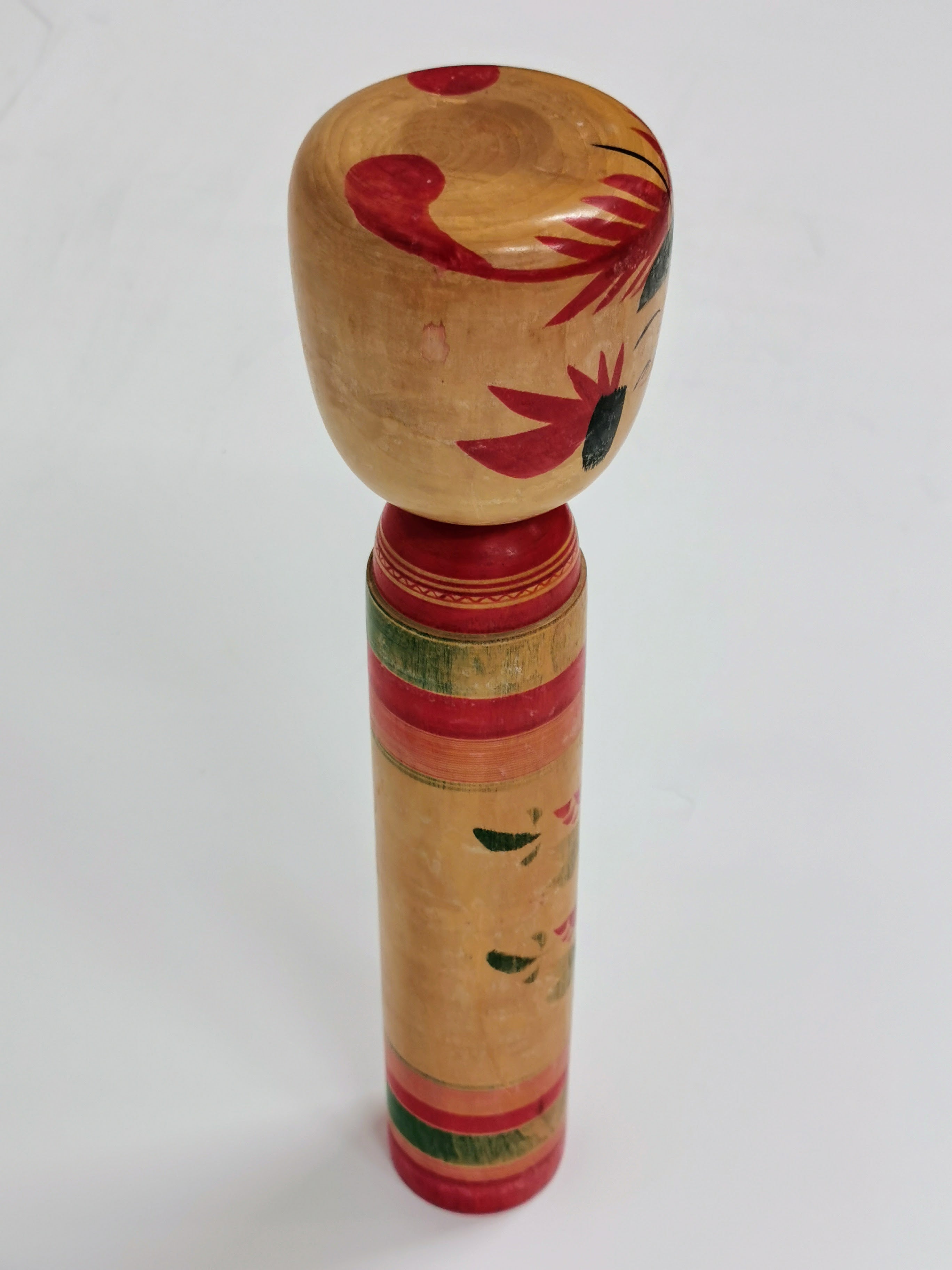 tko111 Kokeshi Lucky Charm Japanese Doll Folk Art Traditional Craft Toy