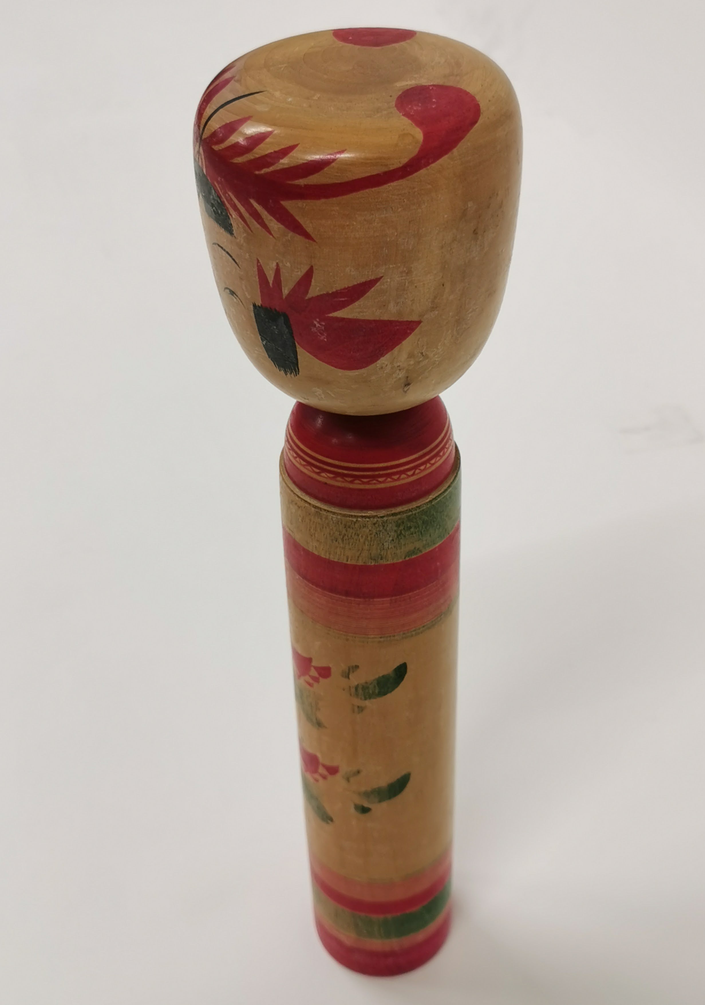 tko111 Kokeshi Lucky Charm Japanese Doll Folk Art Traditional Craft Toy