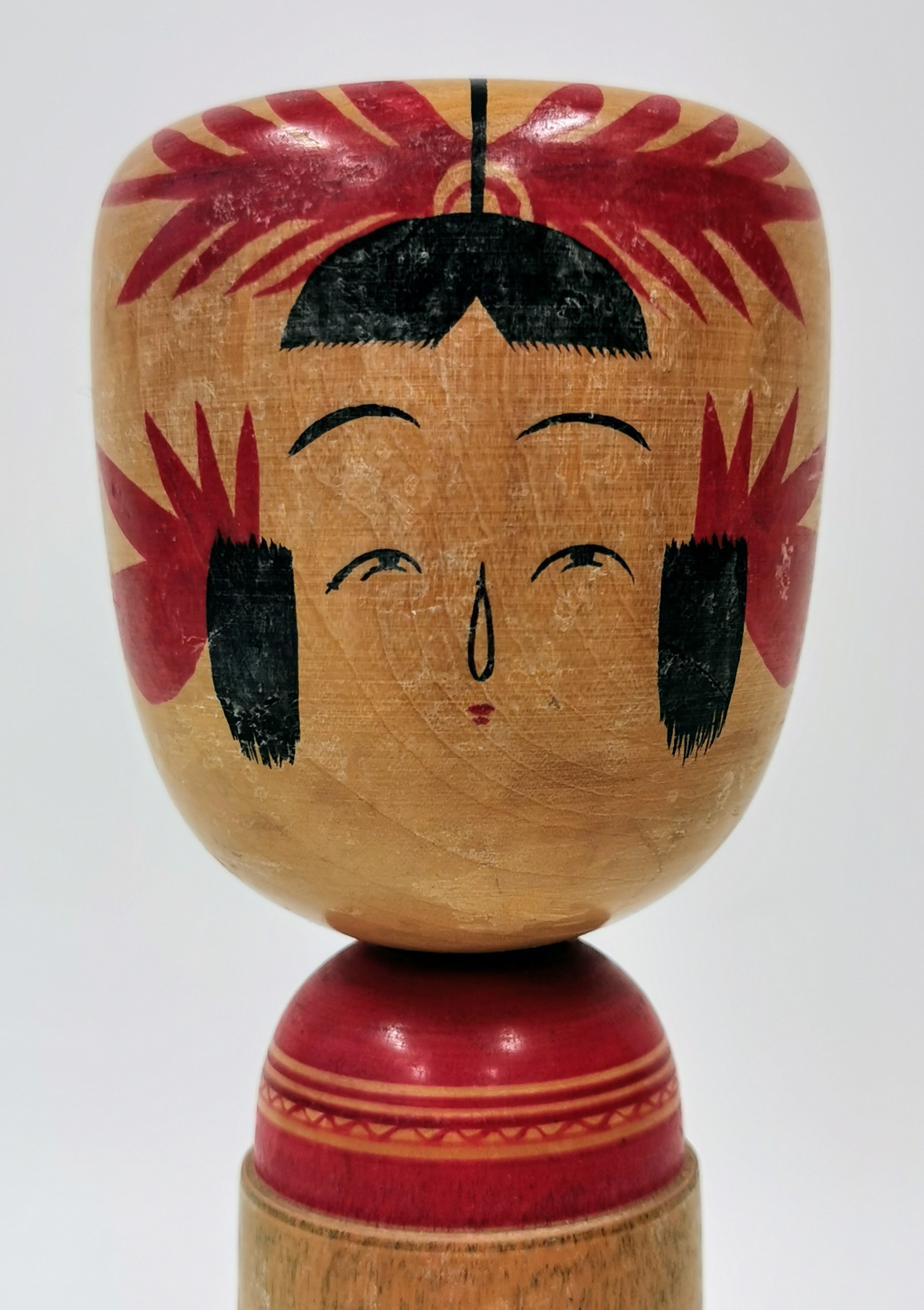 tko111 Kokeshi Lucky Charm Japanese Doll Folk Art Traditional Craft Toy