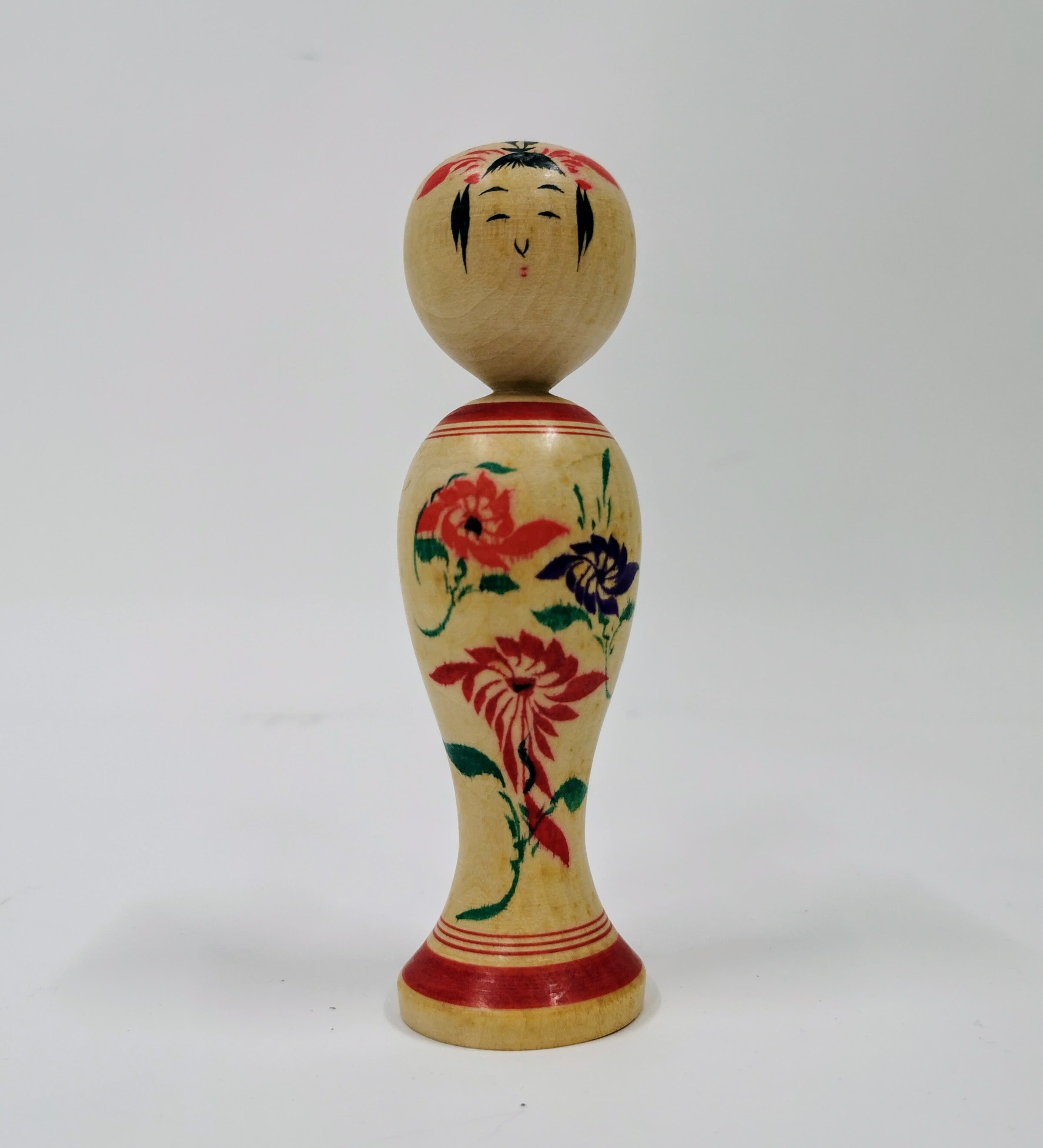 tko113 Kokeshi Lucky Charm Japanese Doll Folk Art